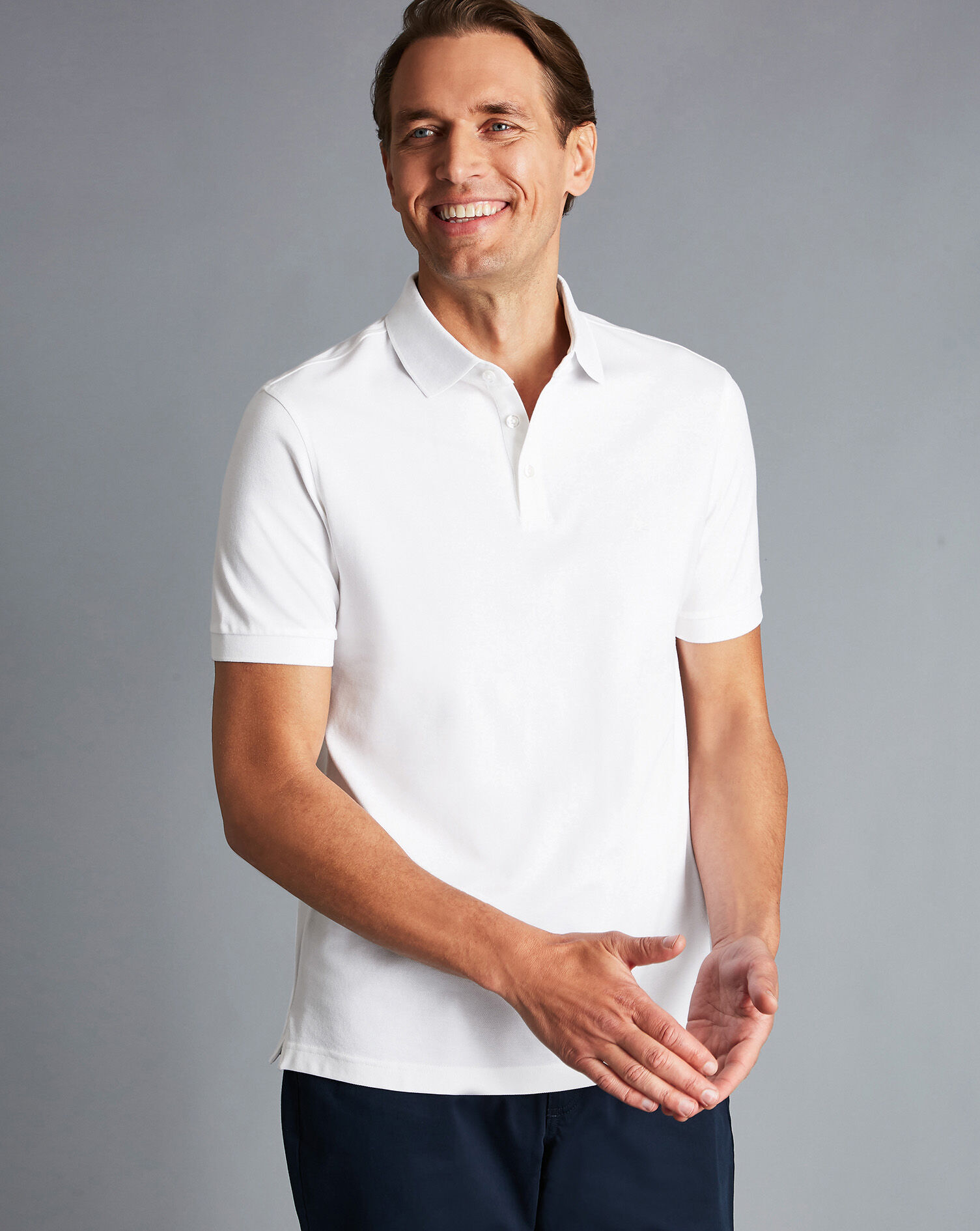 Charles Tyrwhitt Tyrwhitt Pique Polo - White