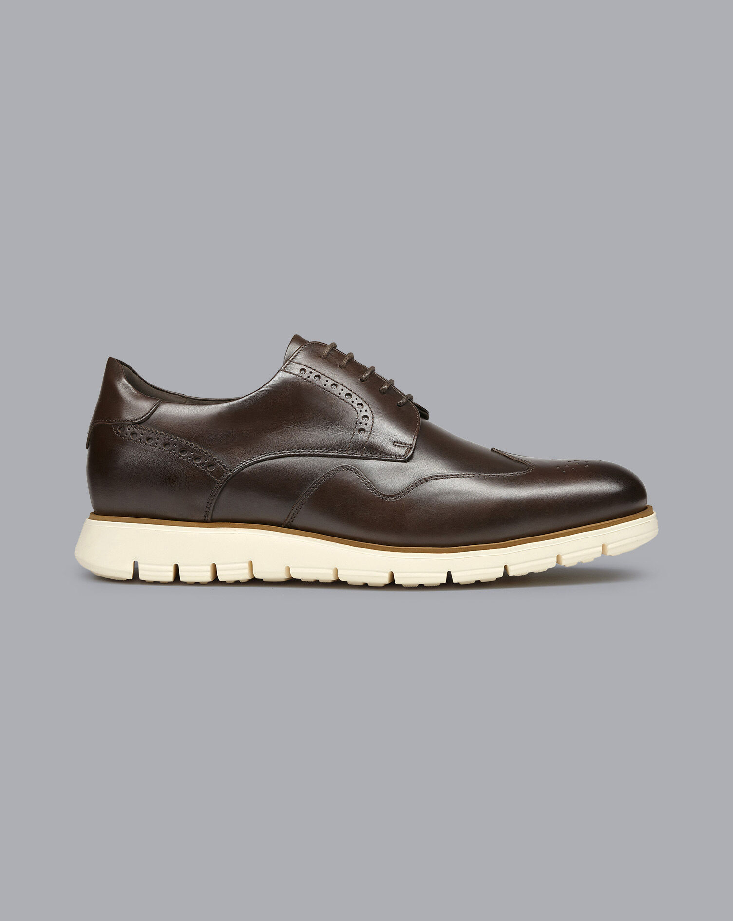 Charles Tyrwhitt Leather Hybrid Sneakers - Dark Chocolate