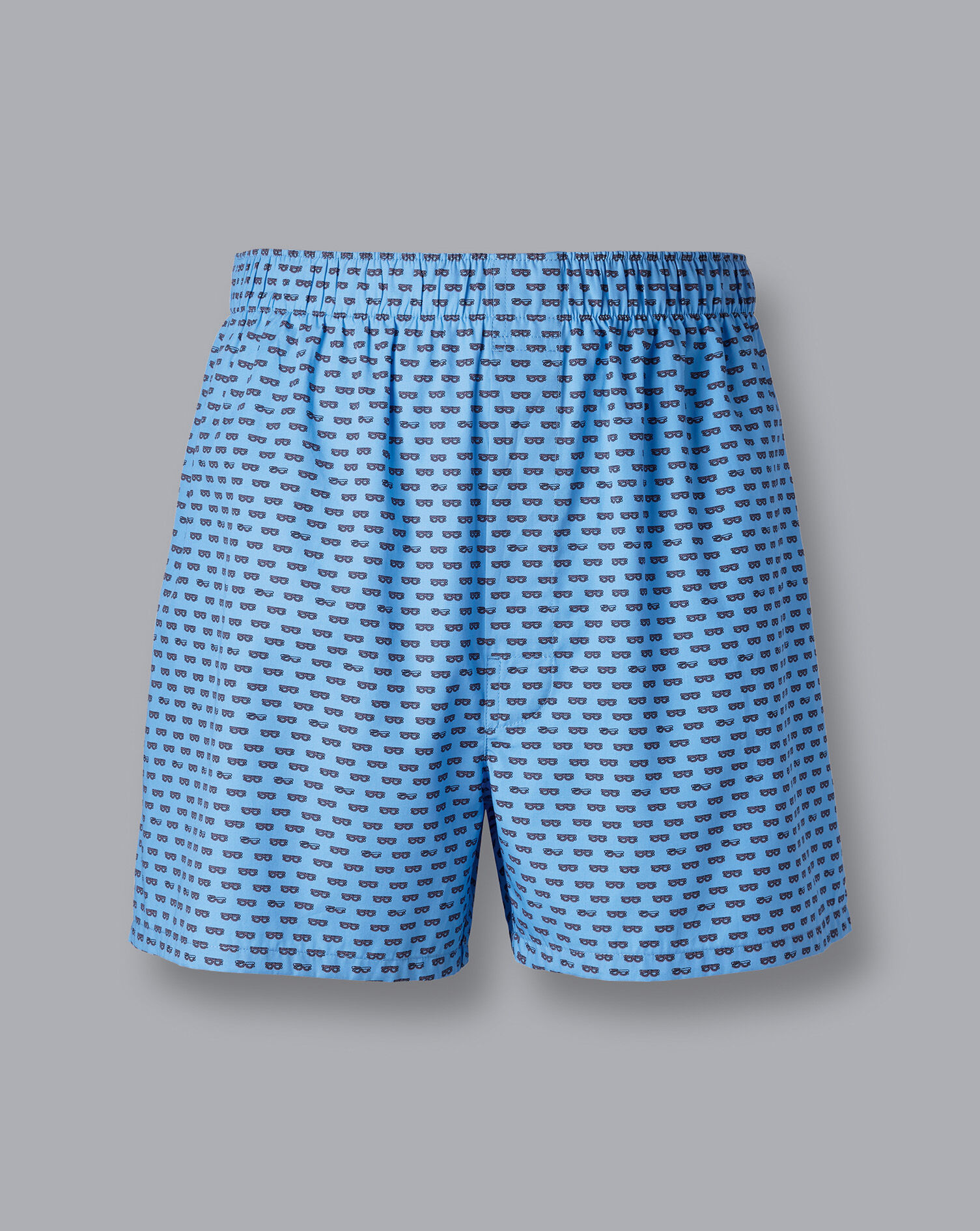 Charles Tyrwhitt Glasses Motif Woven Boxers - Cornflower Blue