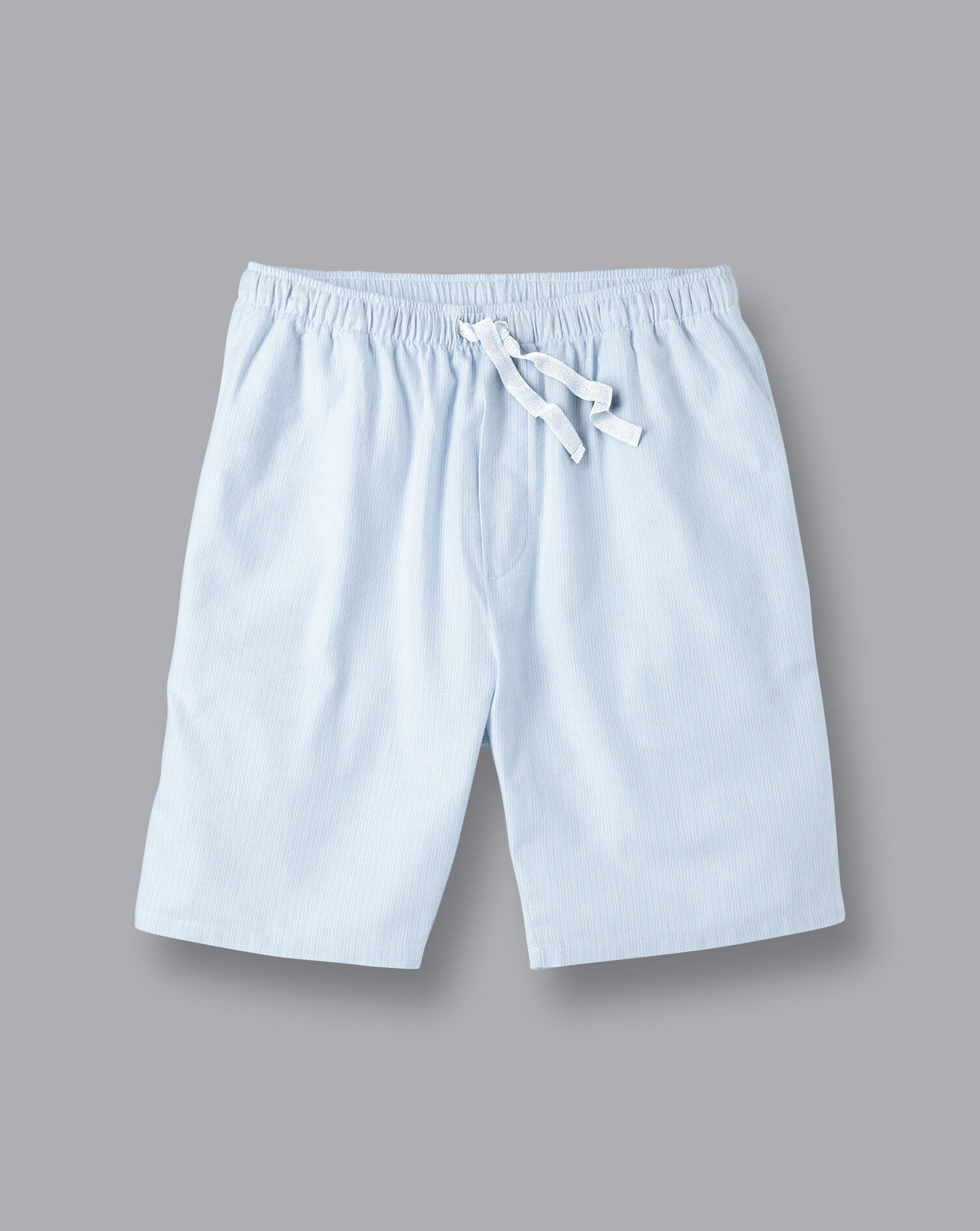Charles Tyrwhitt Fine Stripe Pajama Shorts - Sky Blue