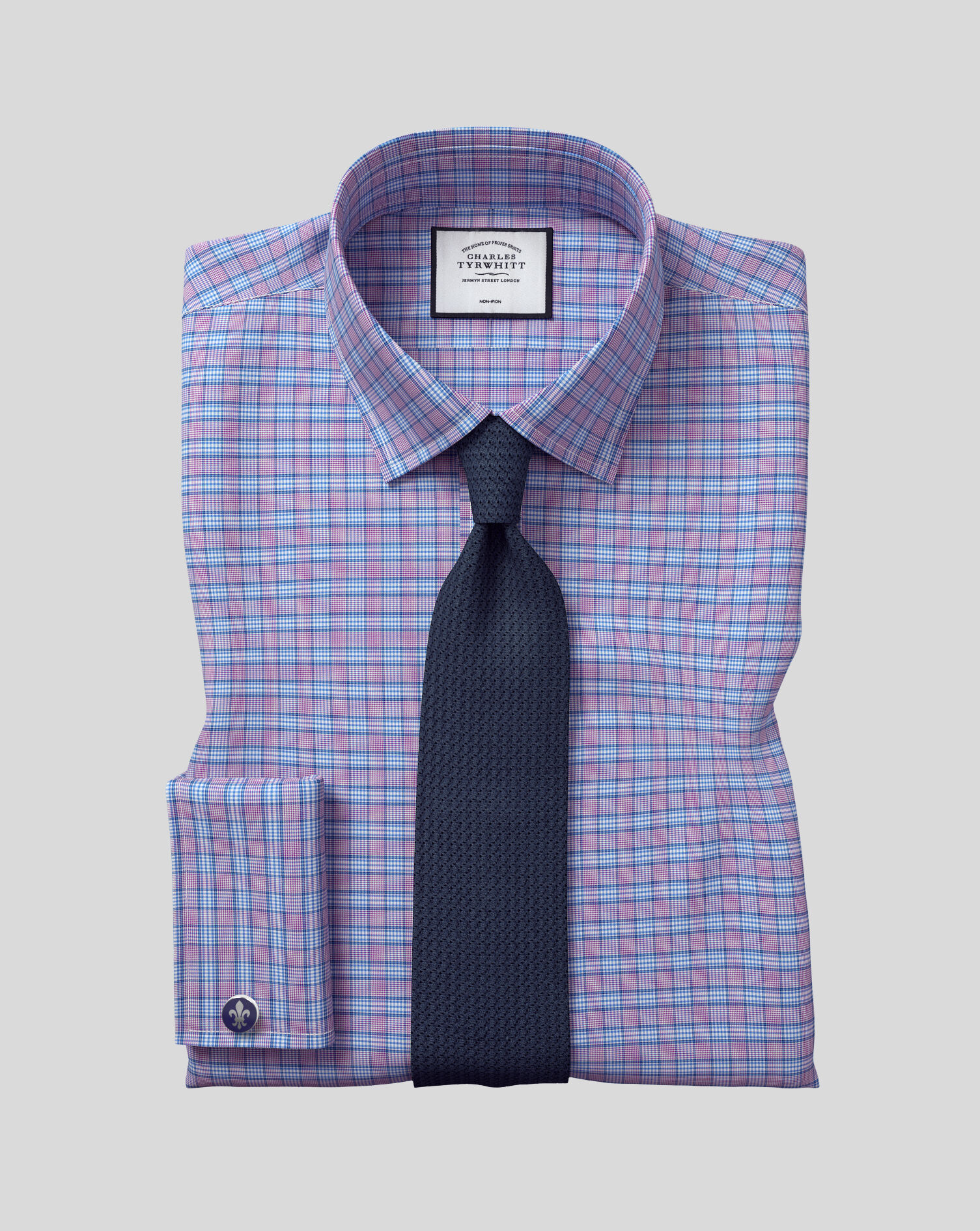 Charles Tyrwhitt Silk Grenadine Italian Luxury Tie - Petrol Blue