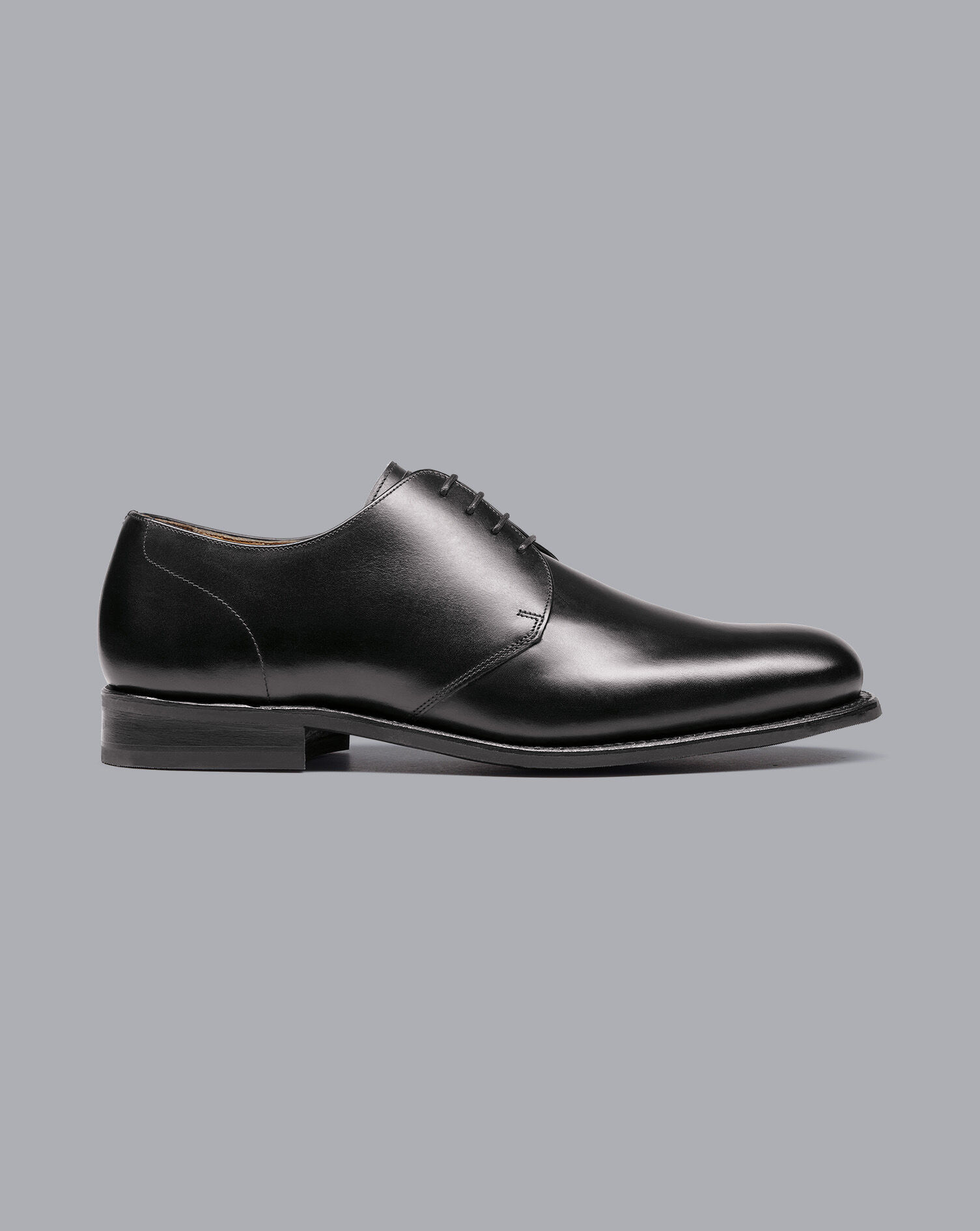 Charles Tyrwhitt Rubber Sole Leather Derby Shoes - Black