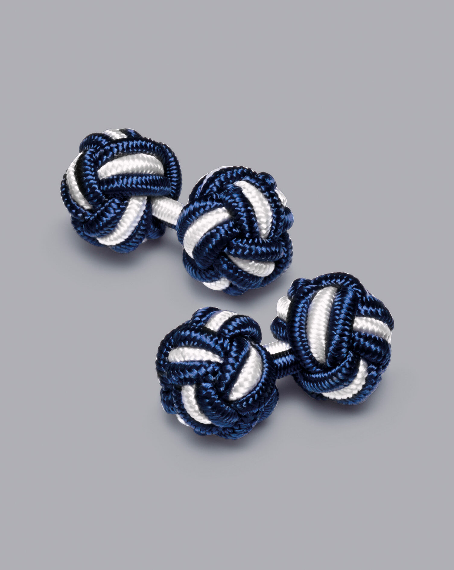 Charles Tyrwhitt Knot Cufflinks - Indigo Blue & White