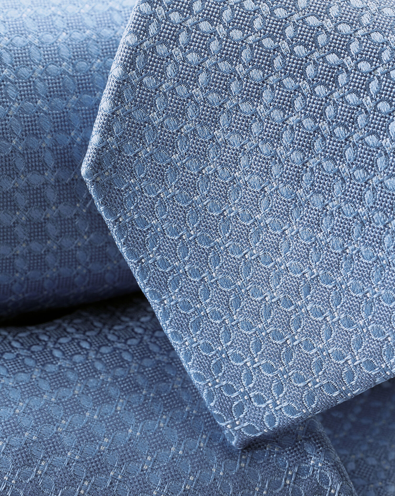 Charles Tyrwhitt Stain Resistant Floral Silk Tie - Sky Blue