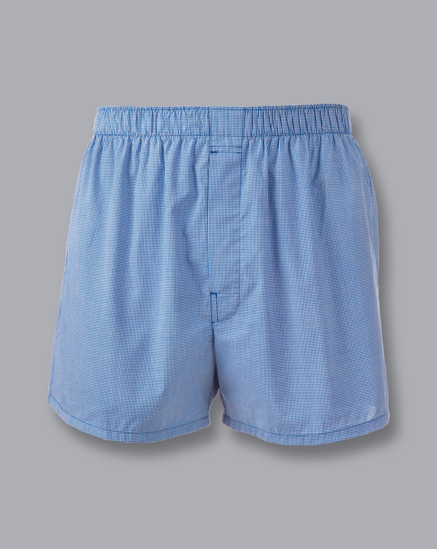 Charles Tyrwhitt Micro Grid Woven Boxers - Royal Blue