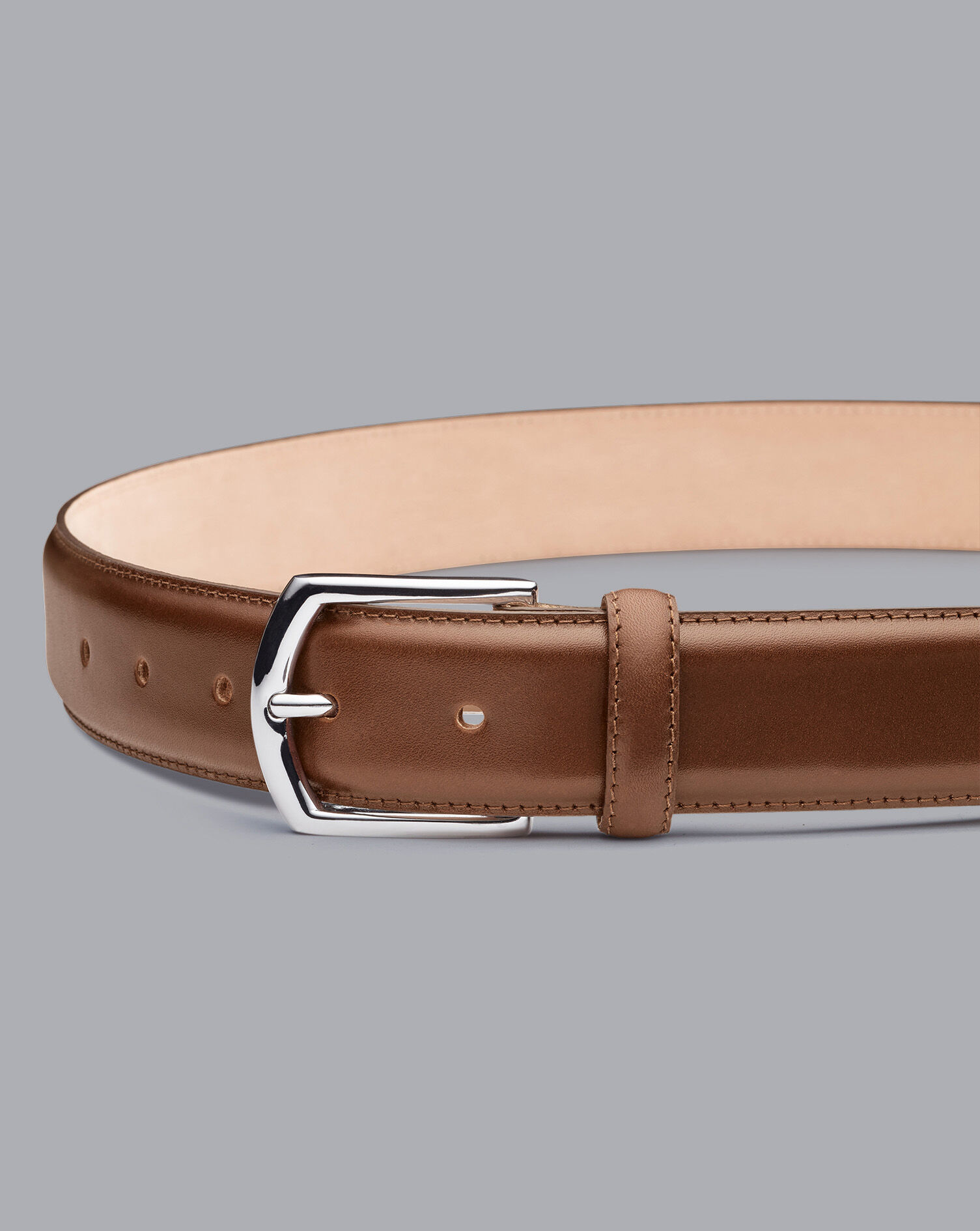 Charles Tyrwhitt Made in England Leather Formal Belt - Tan