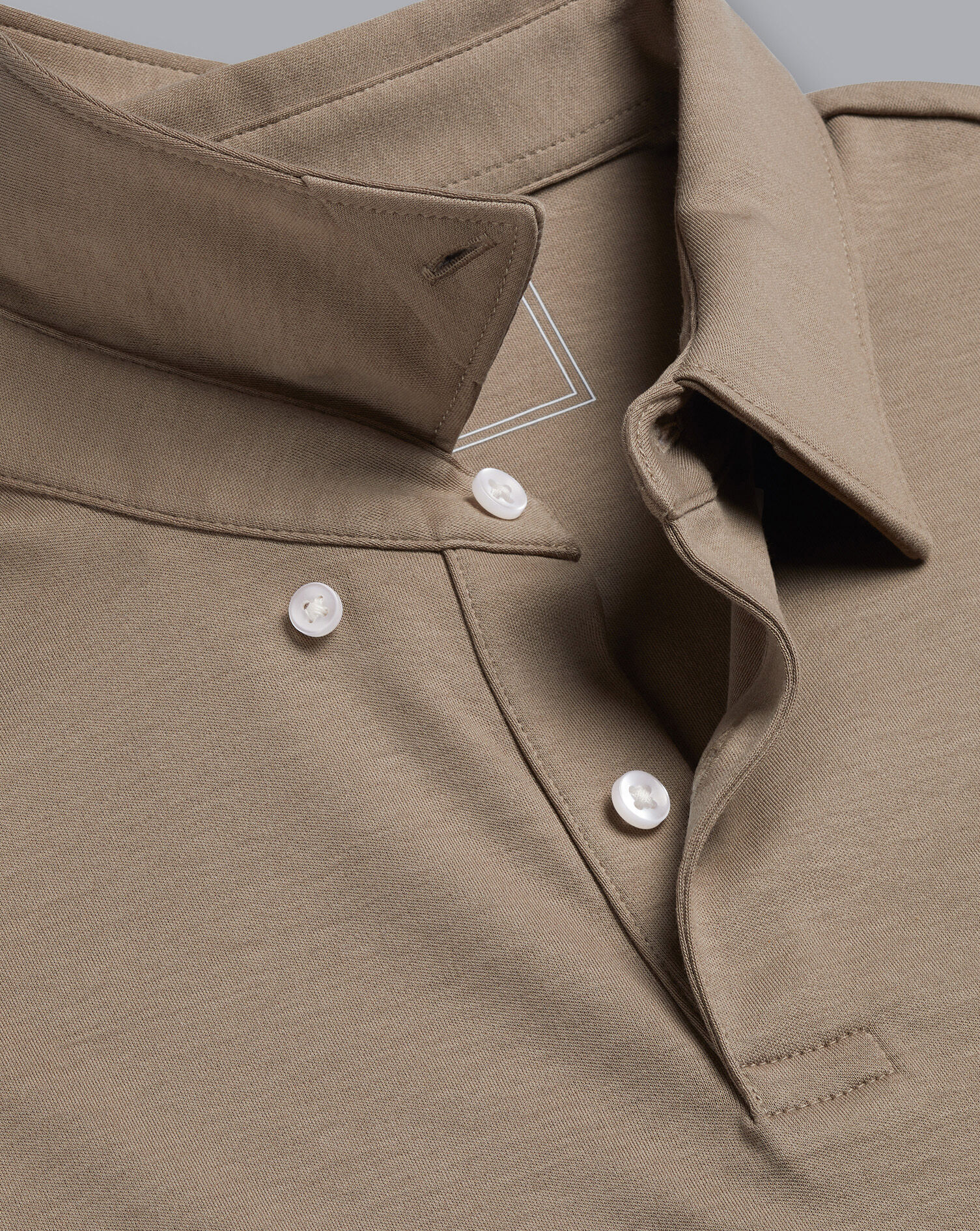 Charles Tyrwhitt Mocha Smart Jersey Polo