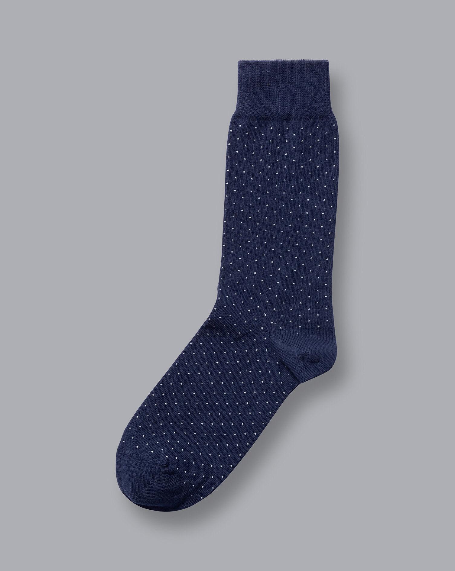 Charles Tyrwhitt Micro Dash Socks - French Blue & White