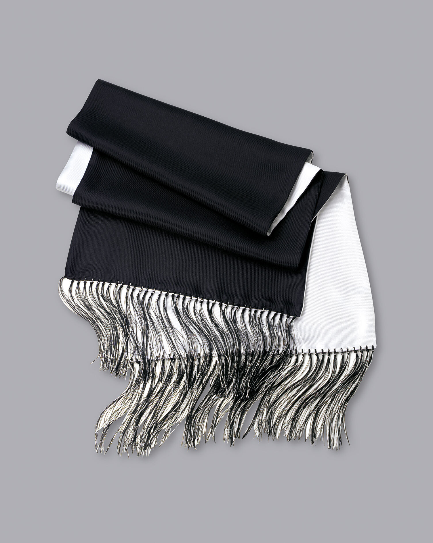 Charles Tyrwhitt Reversible Silk Scarf - Black