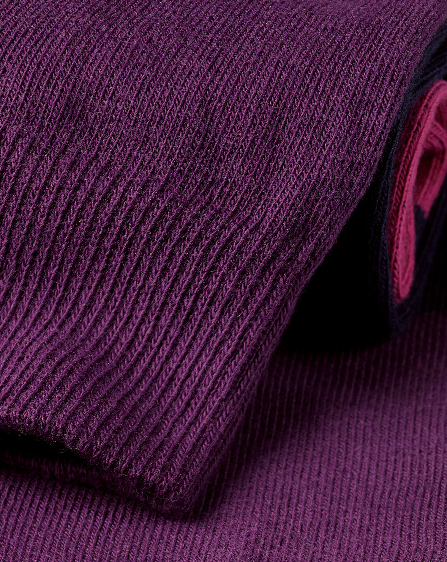 Charles Tyrwhitt Block Stripe Socks - Purple