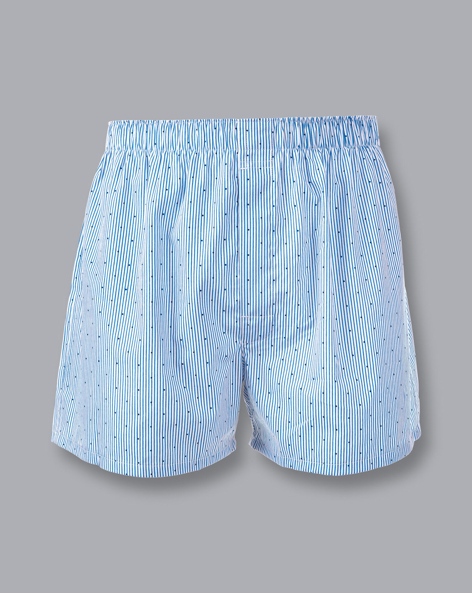 Charles Tyrwhitt Fine Stripe With Dot Woven Boxers - Sky