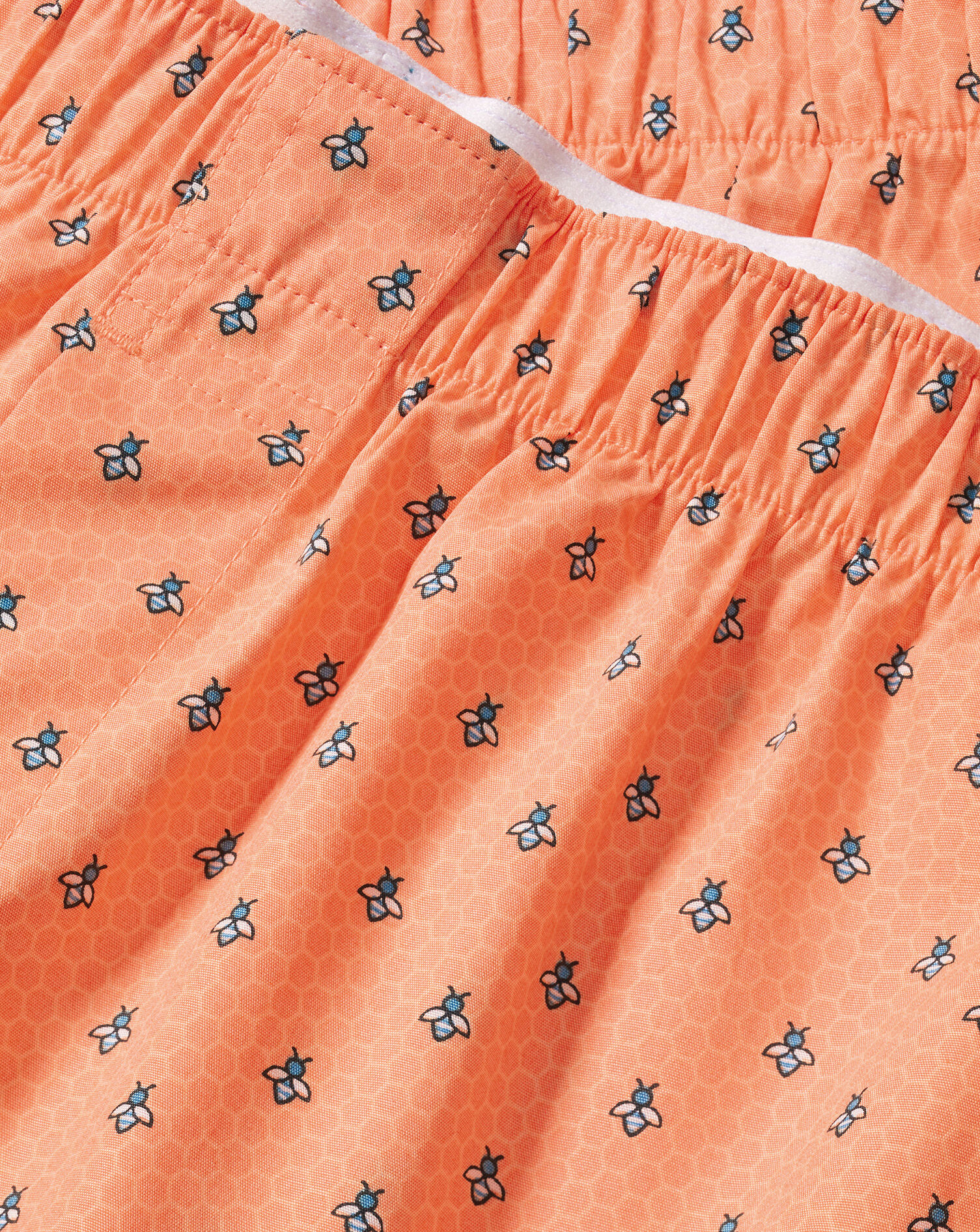 Charles Tyrwhitt Bees and Honey Motif Woven Boxers - Orange