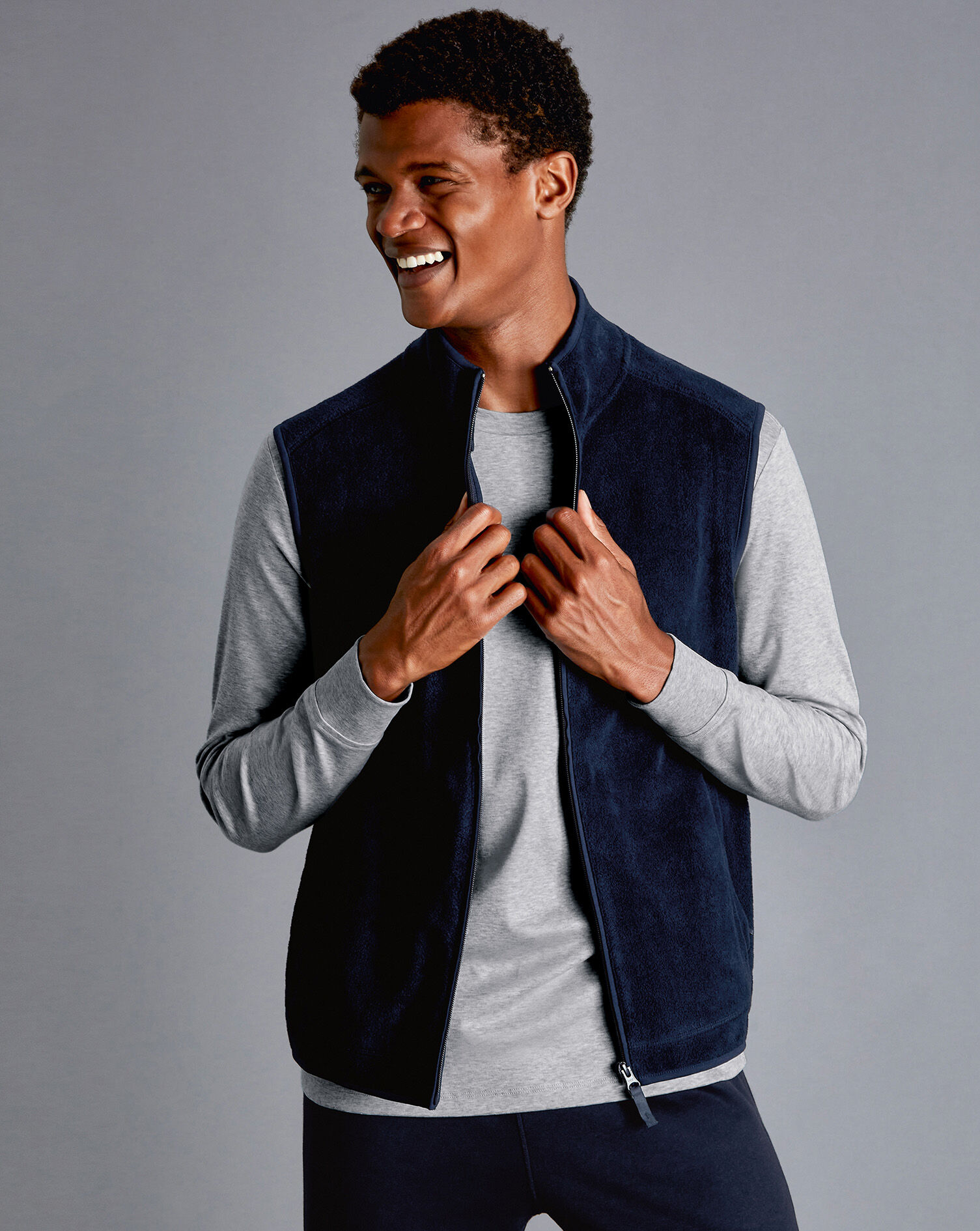Charles Tyrwhitt Fleece Vest - Navy