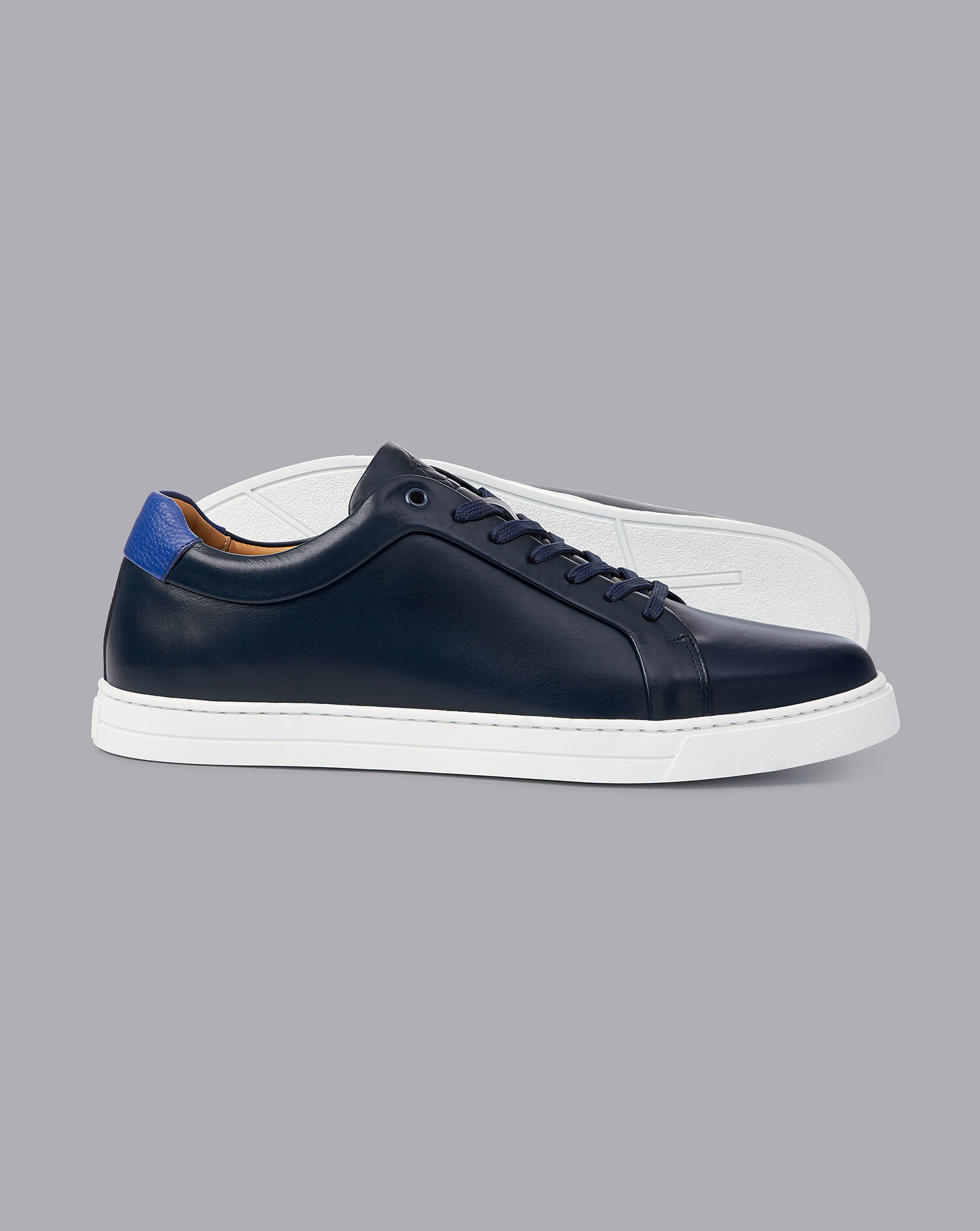 Charles Tyrwhitt Leather Sneakers - Navy