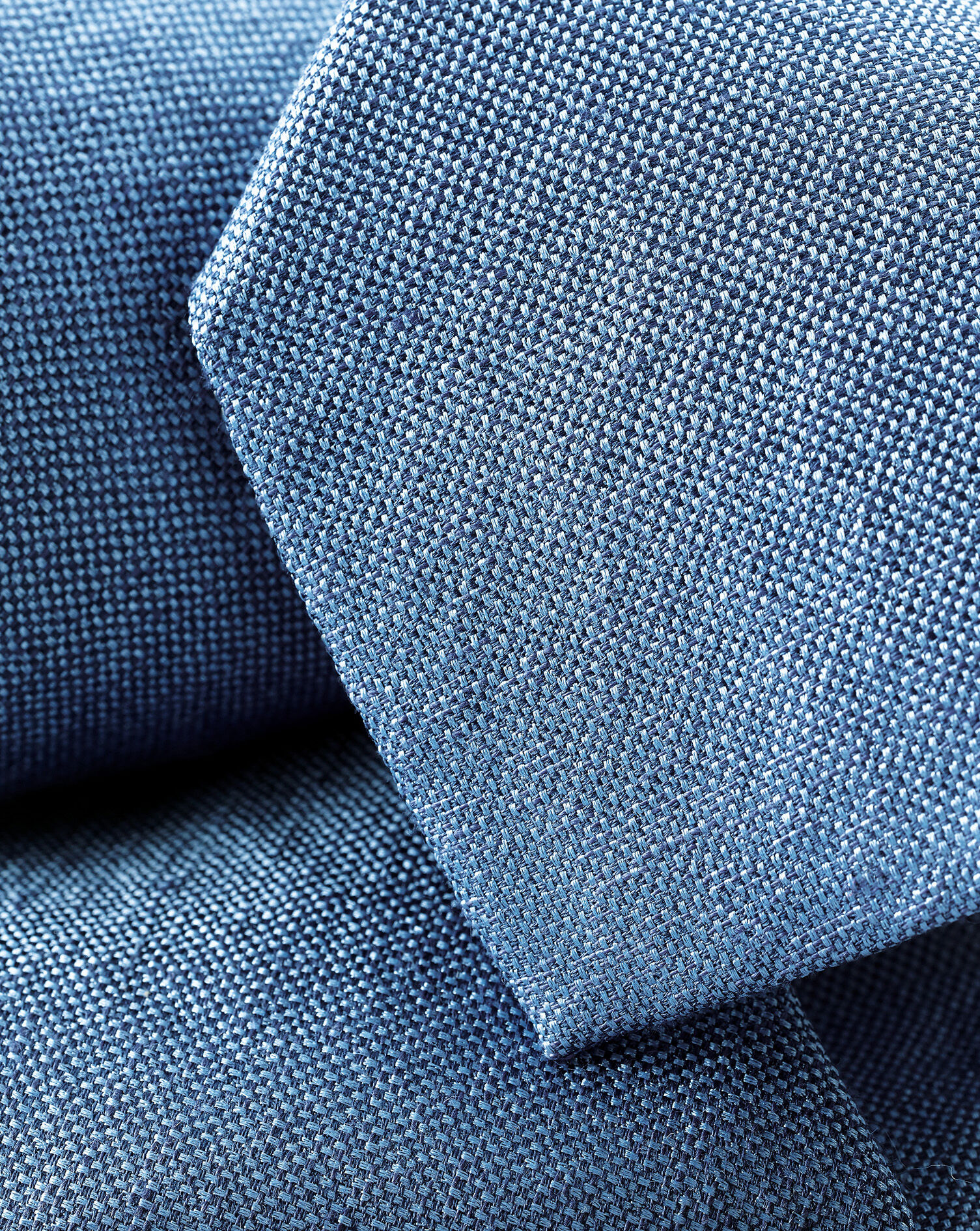 Charles Tyrwhitt Silk Linen Tie - Denim Blue