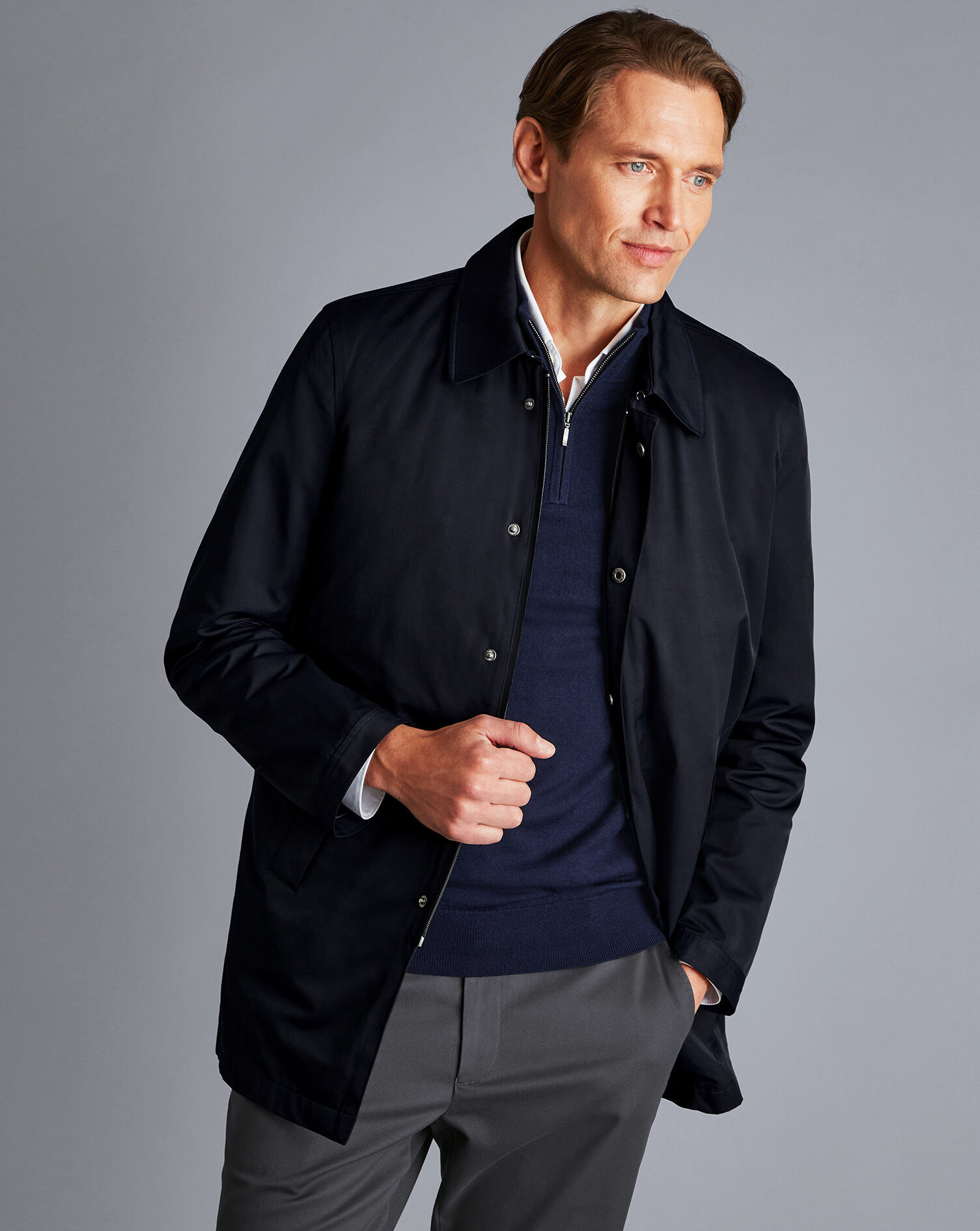 Charles Tyrwhitt 2-in-1 Raincoat - Navy