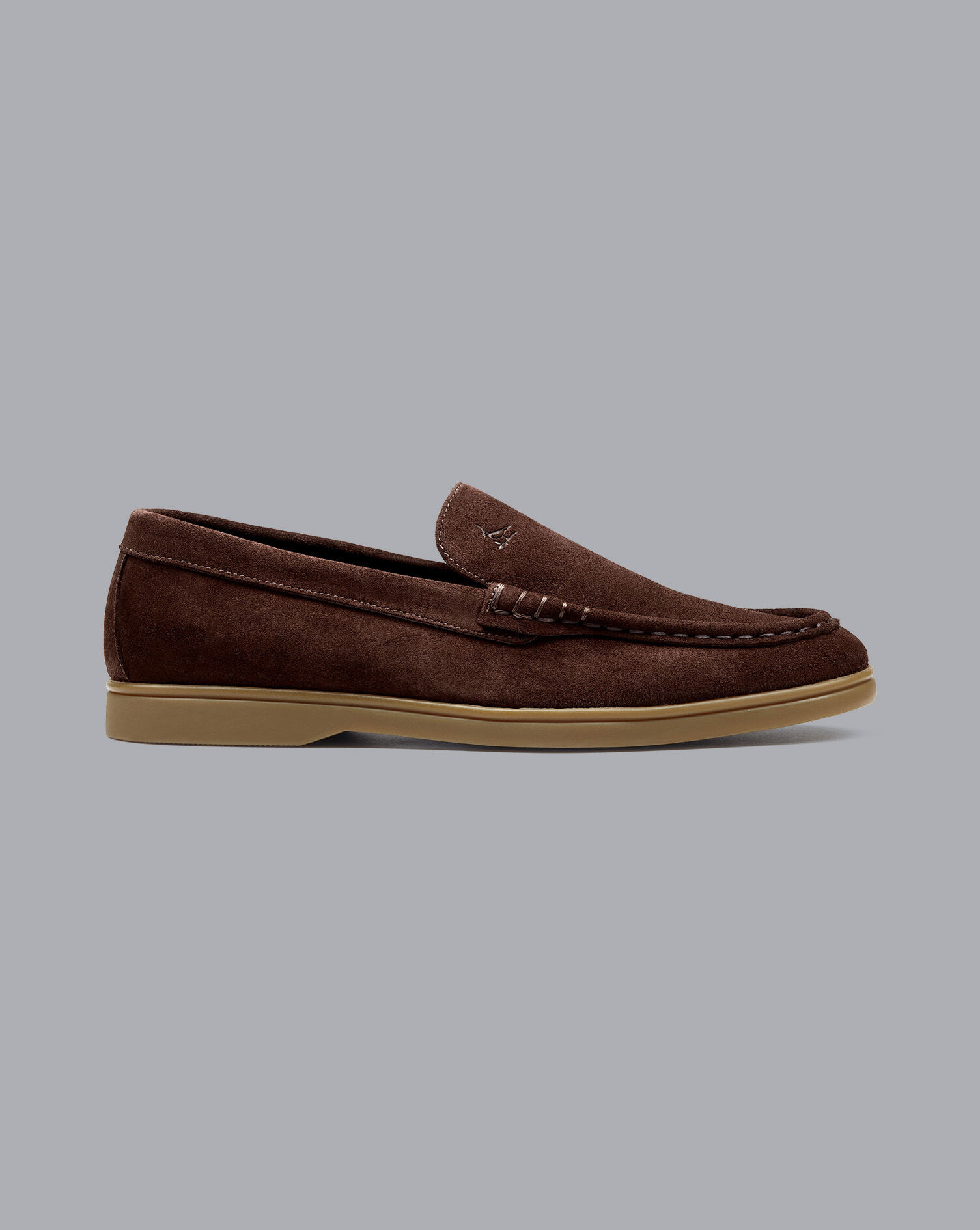 Charles Tyrwhitt Suede Slip-On Shoes - Chocolate Brown