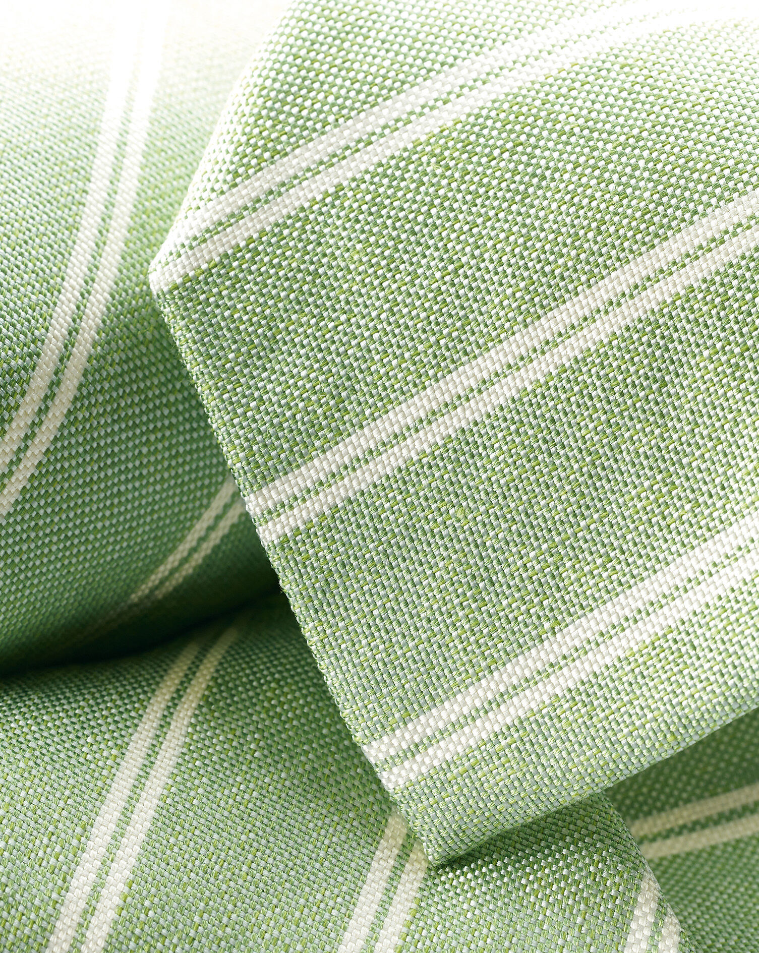 Charles Tyrwhitt Silk Linen Stripe Tie - Light Green