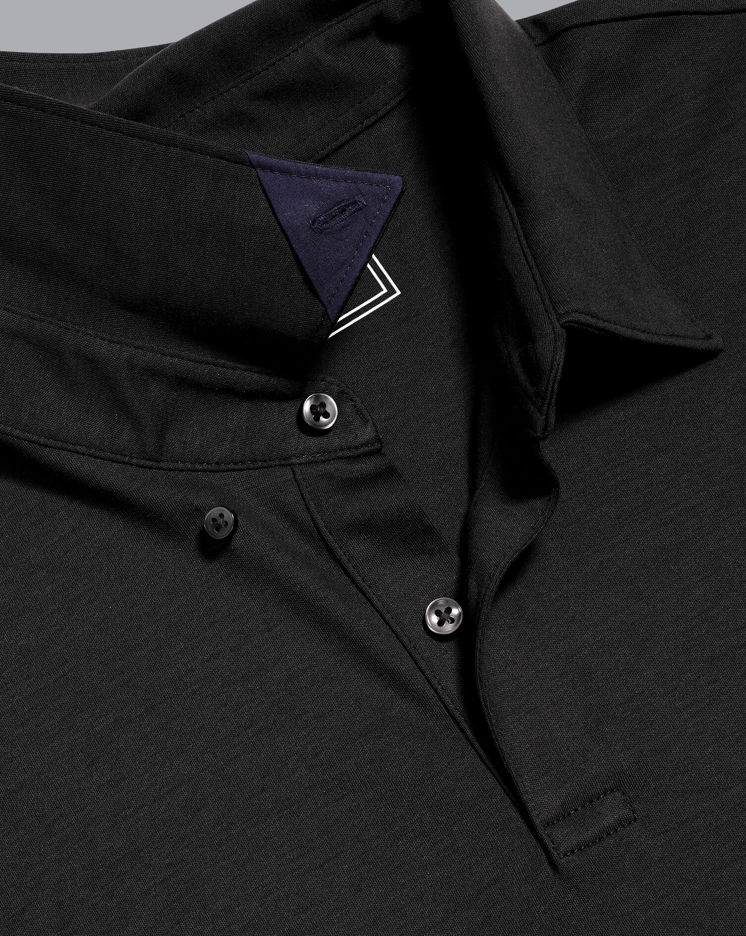 Charles Tyrwhitt Smart Jersey Polo - Black