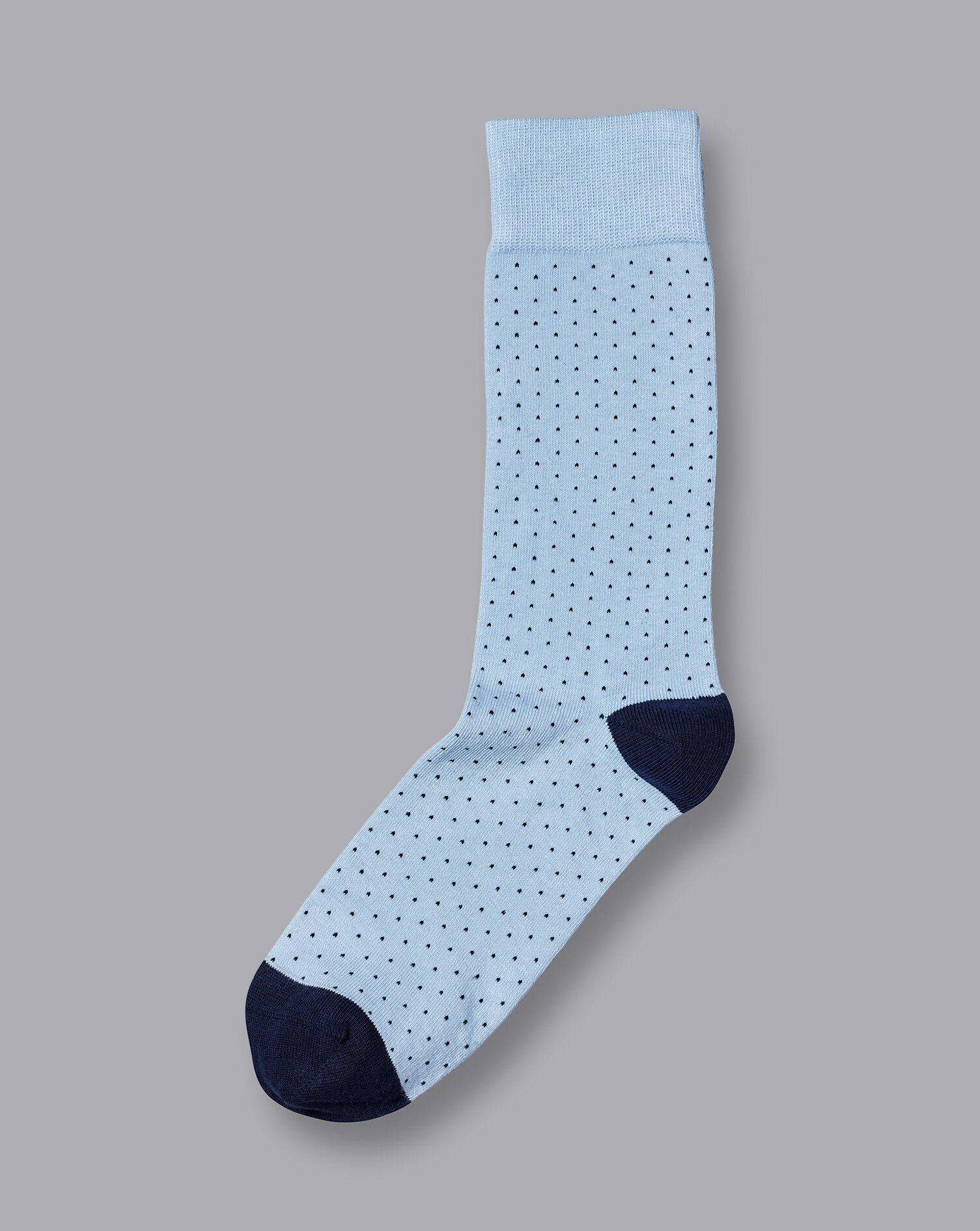 Charles Tyrwhitt Micro Dash Socks - Sky Blue