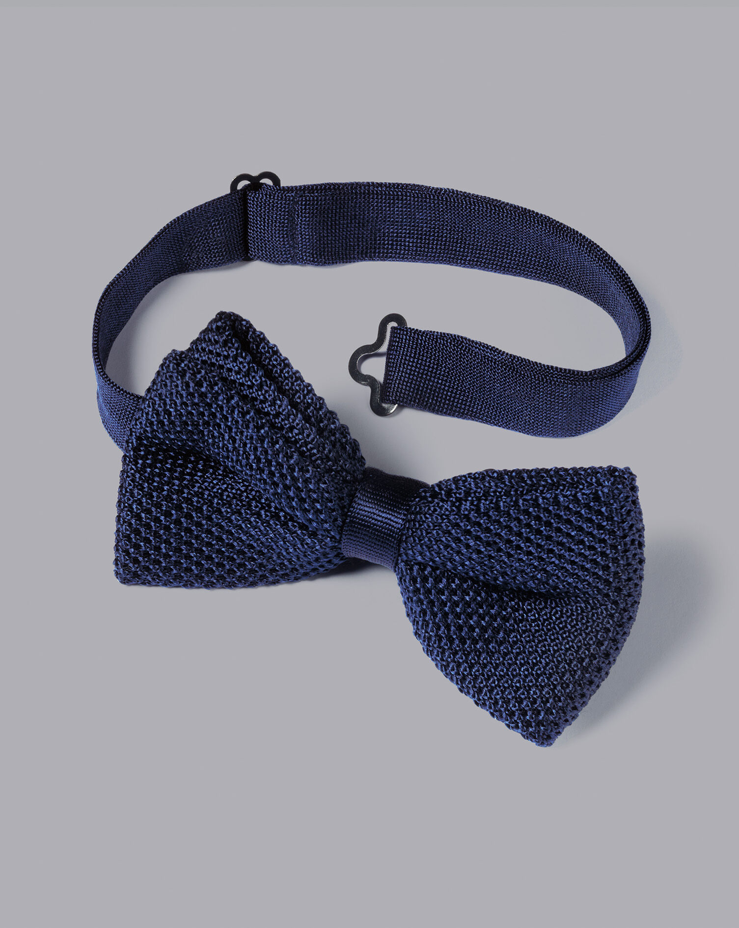 Charles Tyrwhitt Silk Knitted Bow Tie - Navy