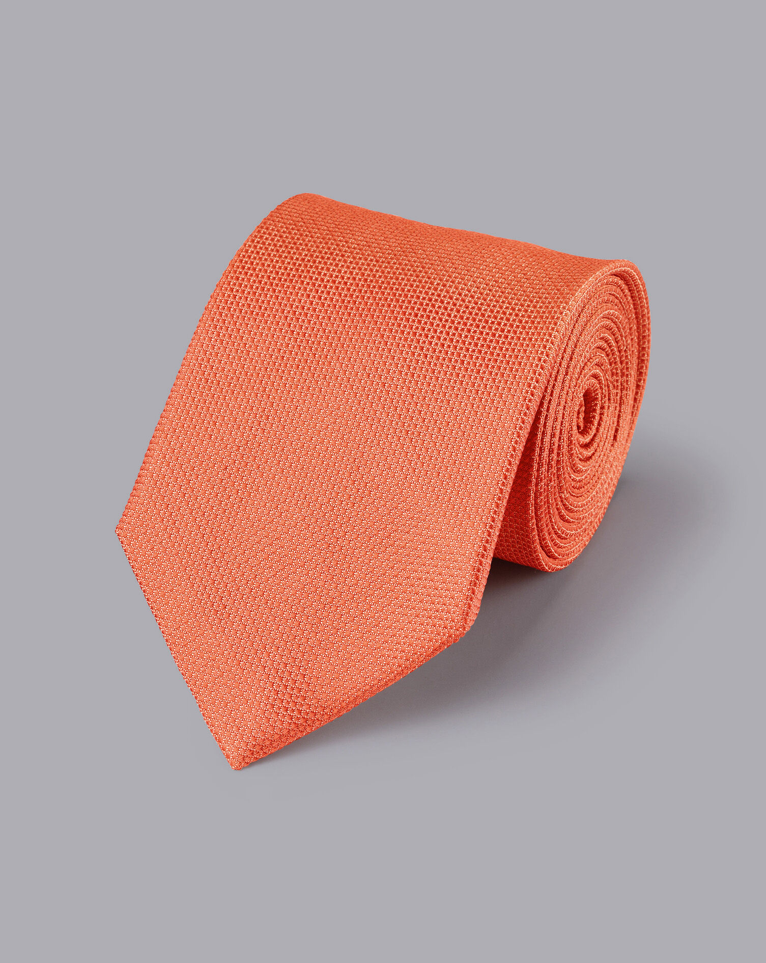 Charles Tyrwhitt Stain Resistant Silk Tie - Orange