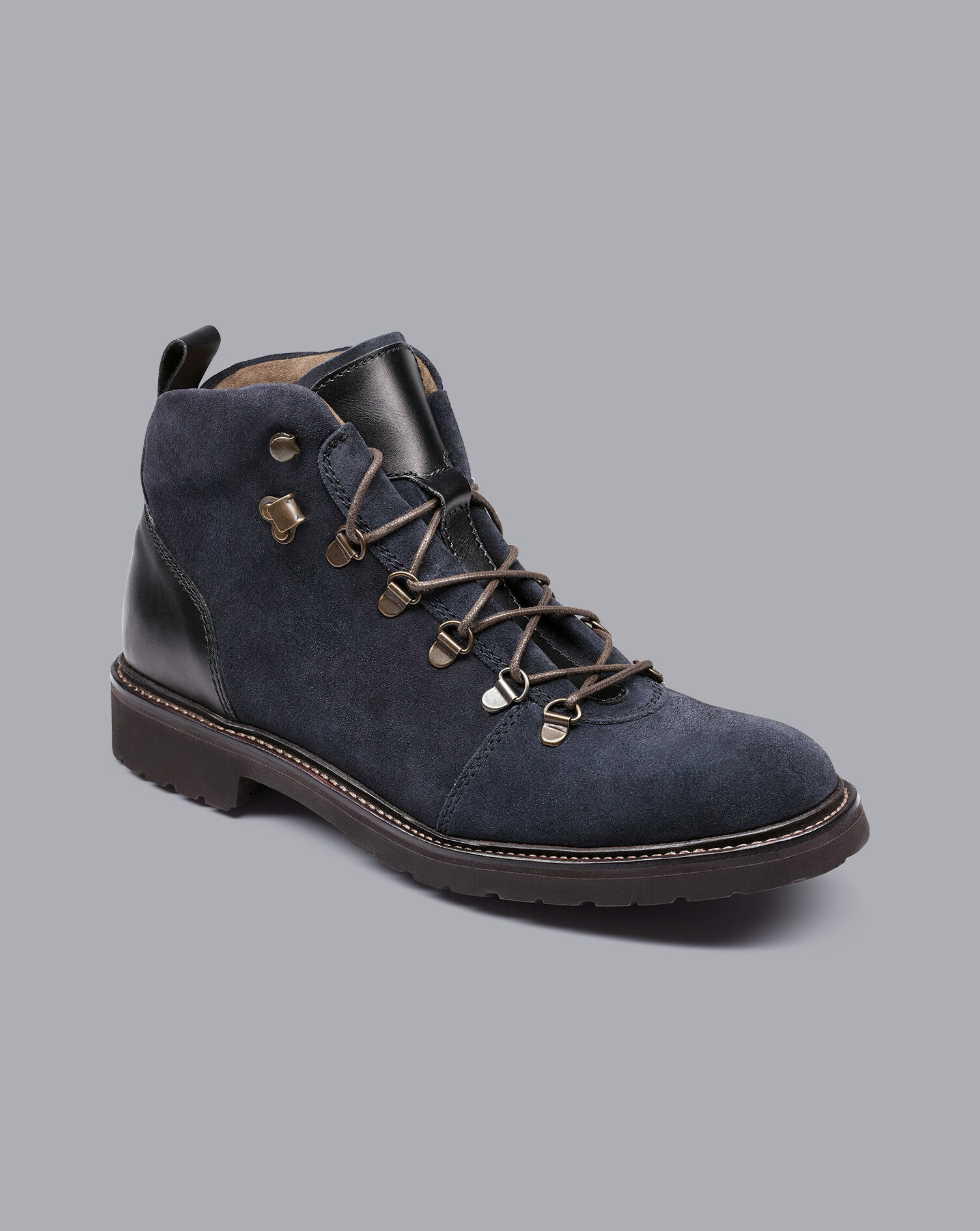Charles Tyrwhitt Suede Commando Sole Boots - Steel Blue