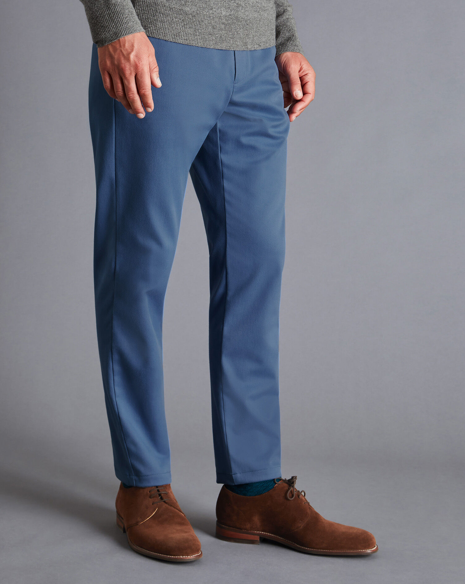 Charles Tyrwhitt Ultimate Non-Iron Chinos - Indigo Blue