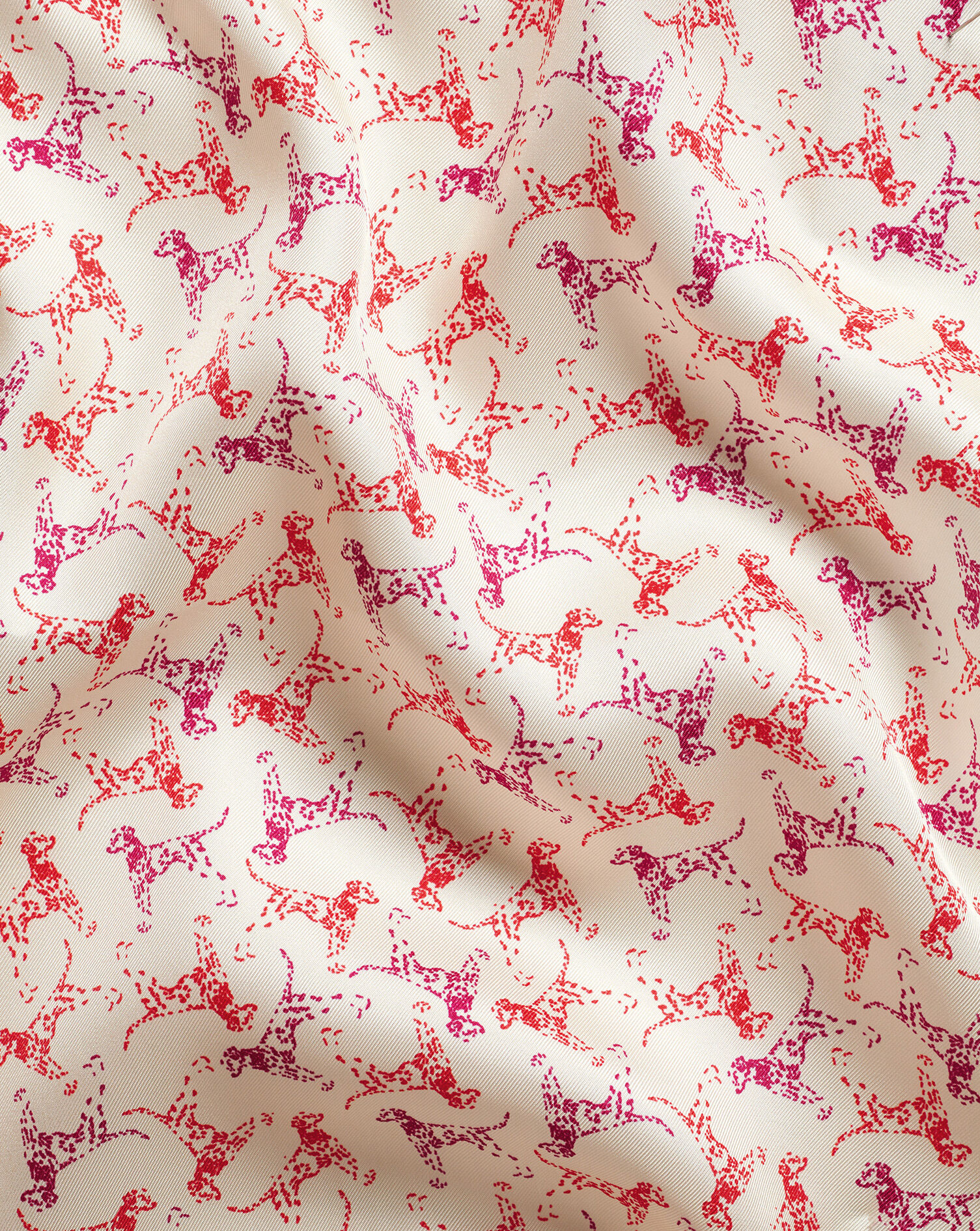 Charles Tyrwhitt Dalmation Print Pocket Square - Cream Multi