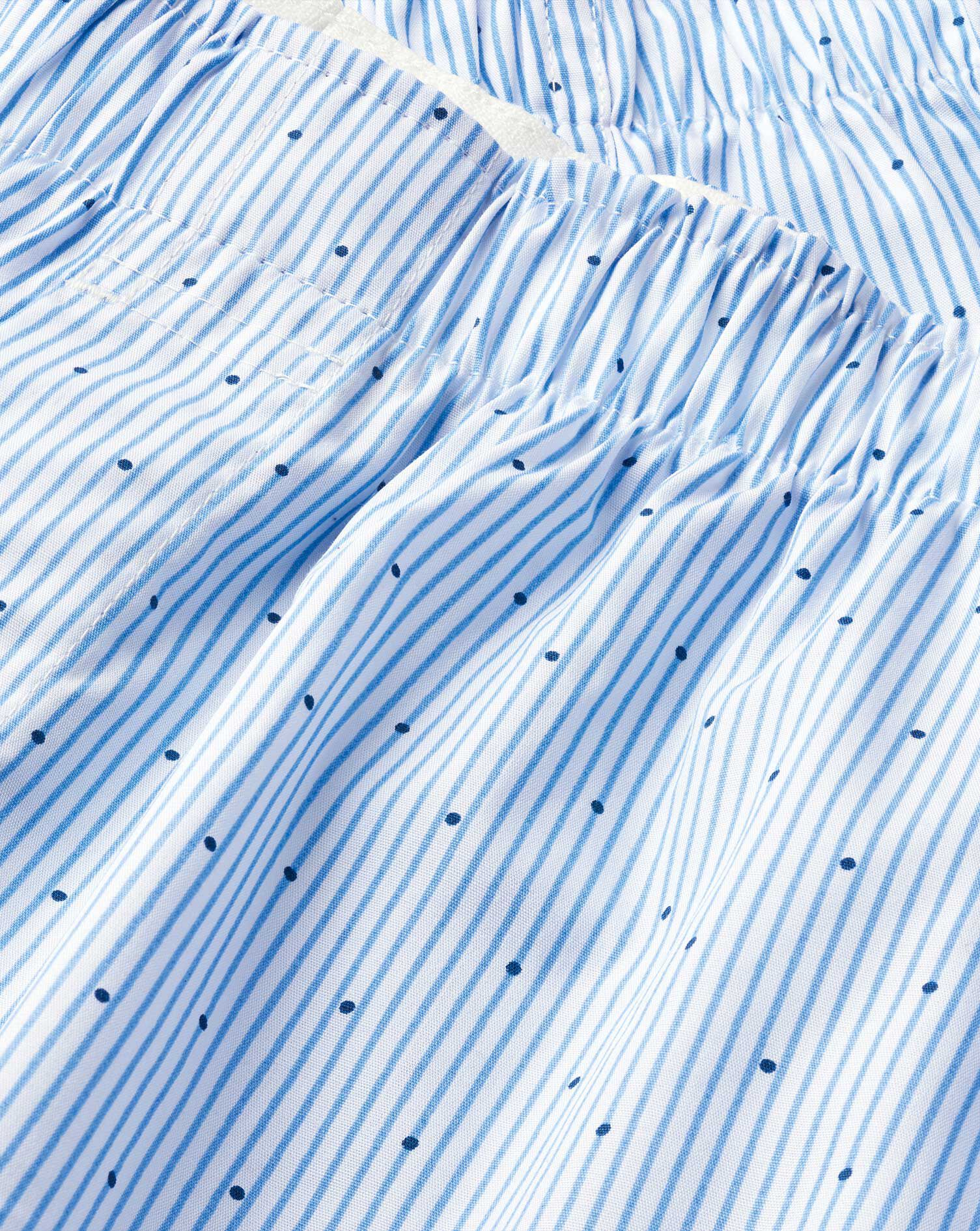 Charles Tyrwhitt Fine Stripe With Dot Woven Boxers - Sky