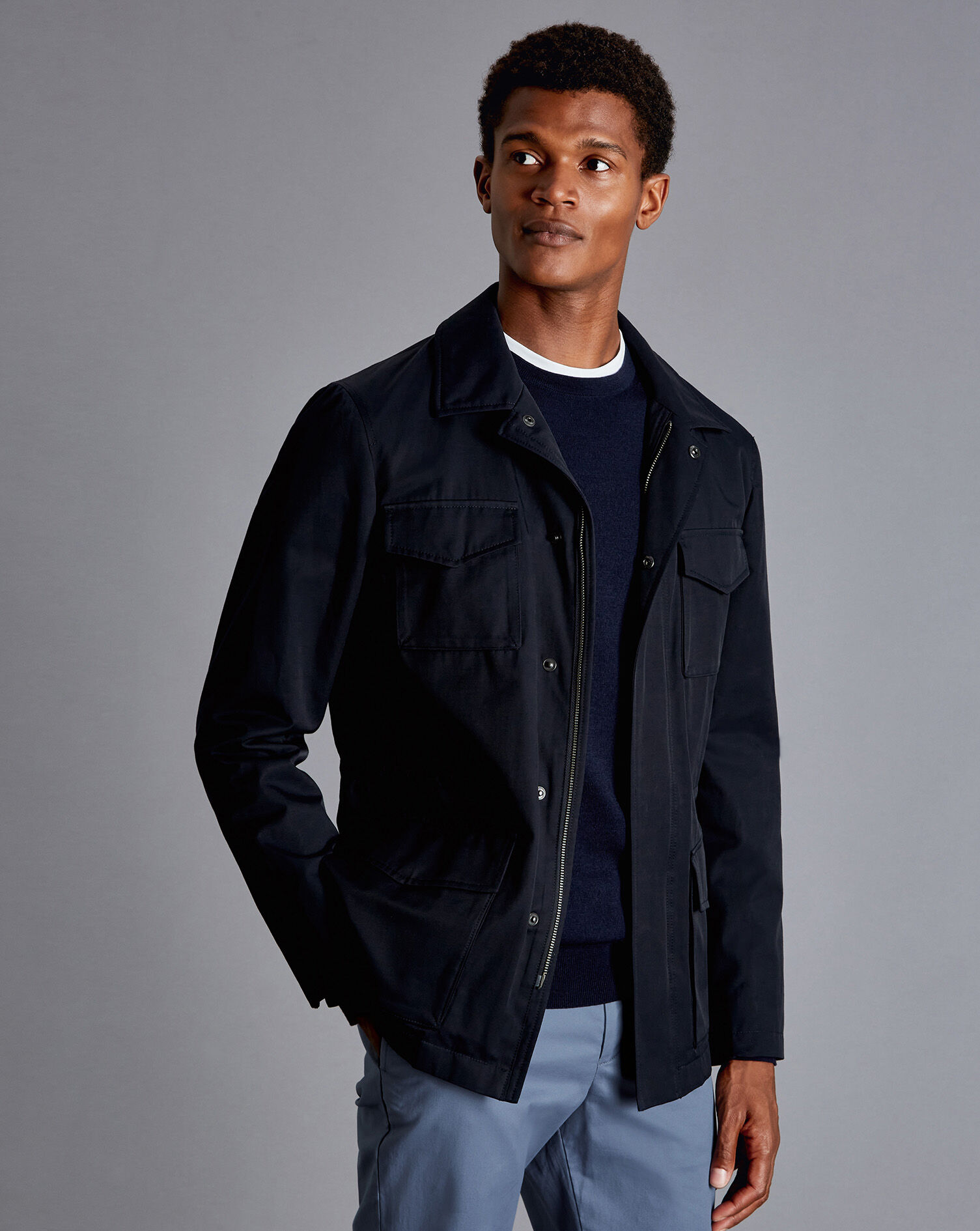 Charles Tyrwhitt Showerproof Field Jacket - Navy