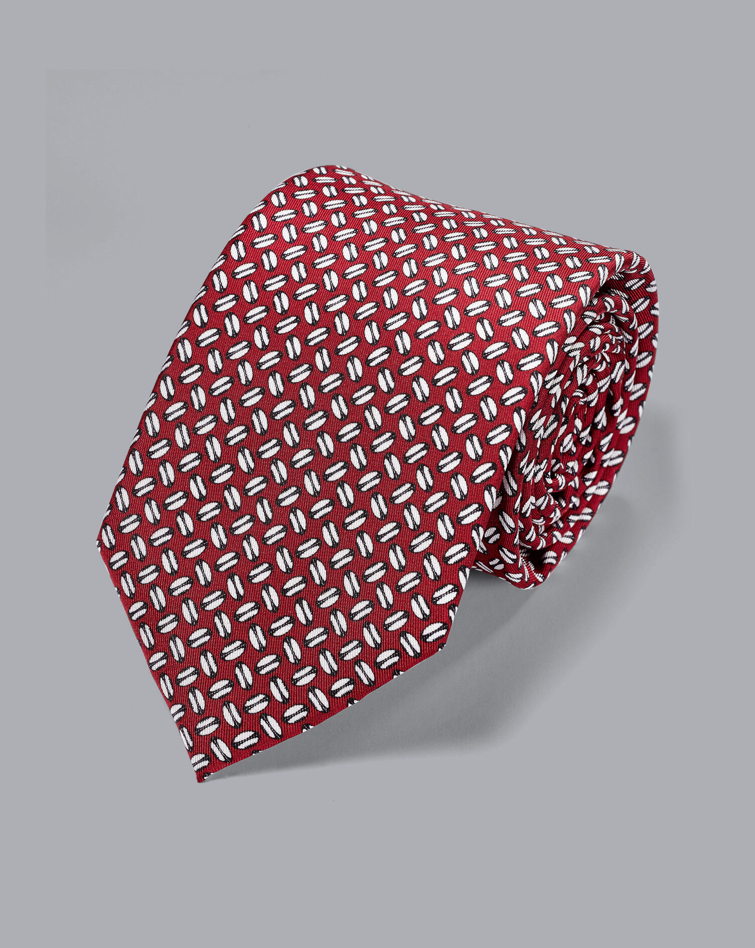 Charles Tyrwhitt England Rugby Rugby Ball Tie - Burgundy