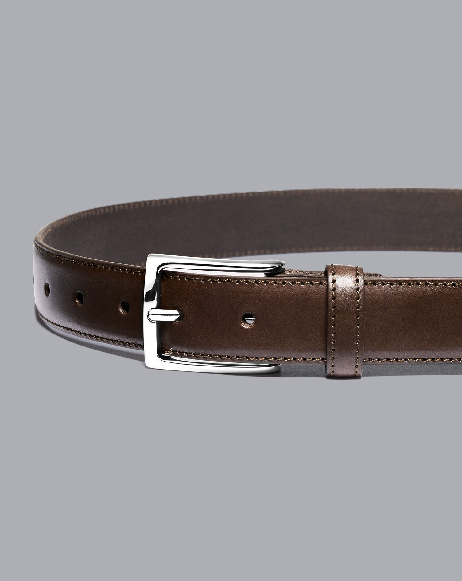 Charles Tyrwhitt Leather Formal Belt - Chocolate