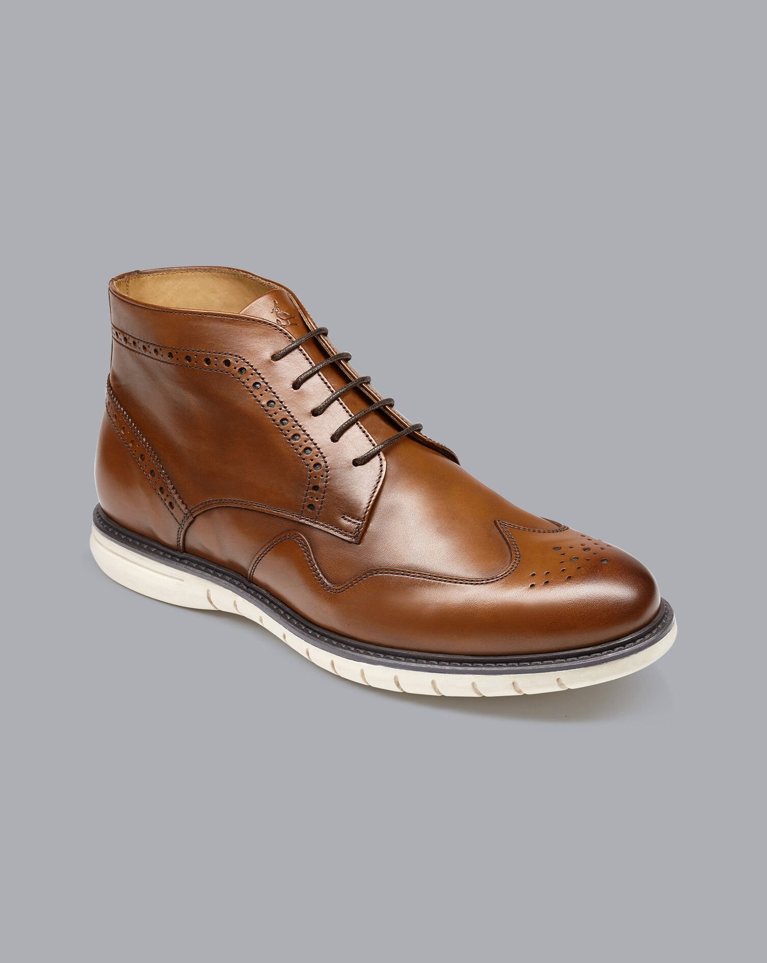 Charles Tyrwhitt Brogue Boots - Tan