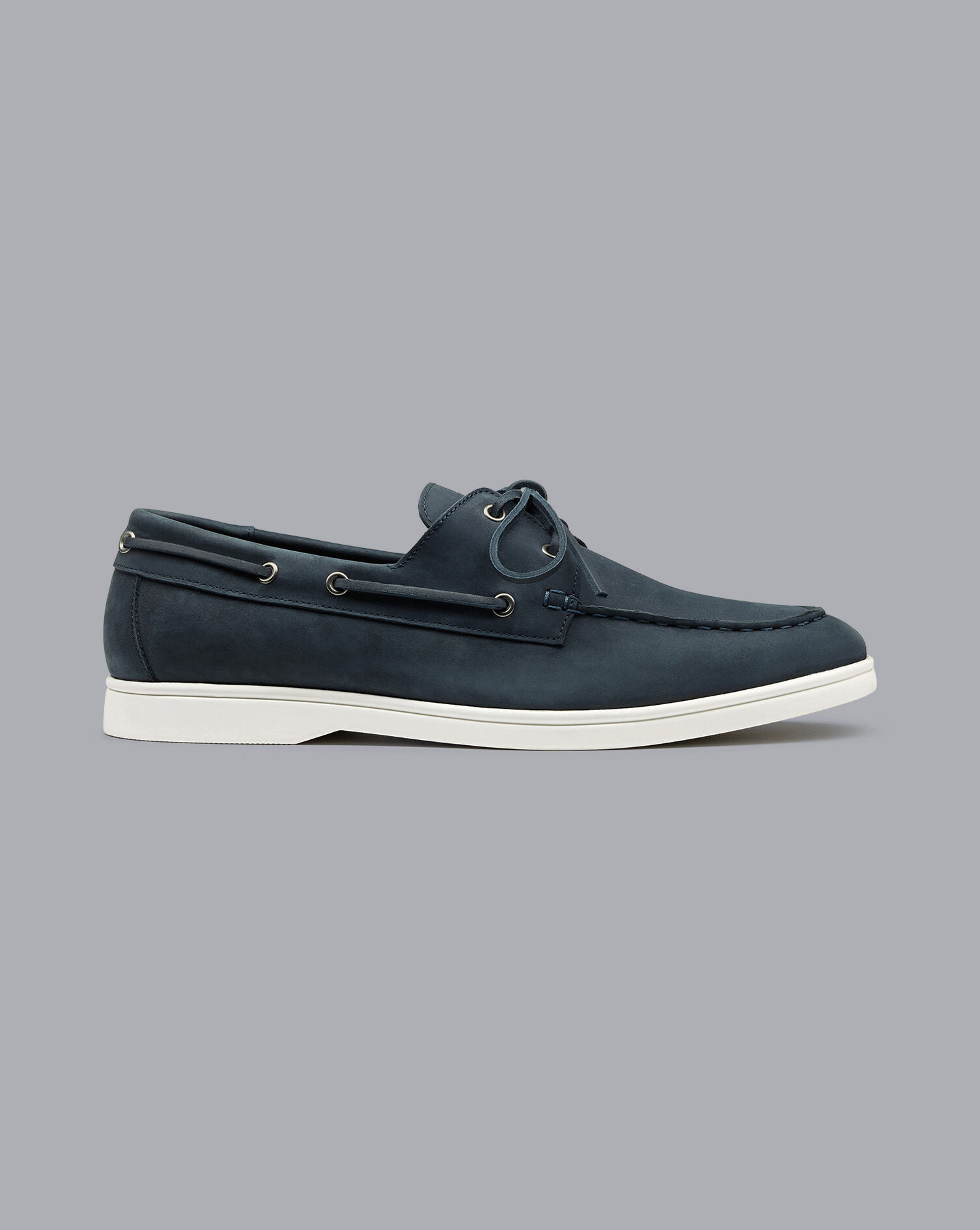 Charles Tyrwhitt Nubuck Boat Shoes - Steel Blue