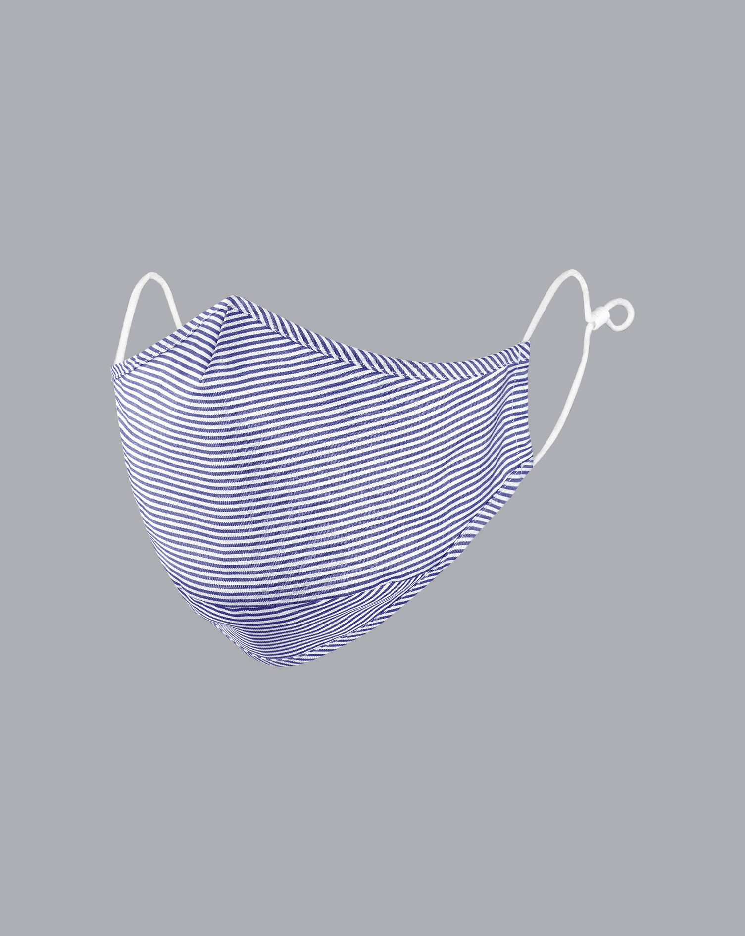 Charles Tyrwhitt Cotton Bengal Stripe Face Mask - Navy