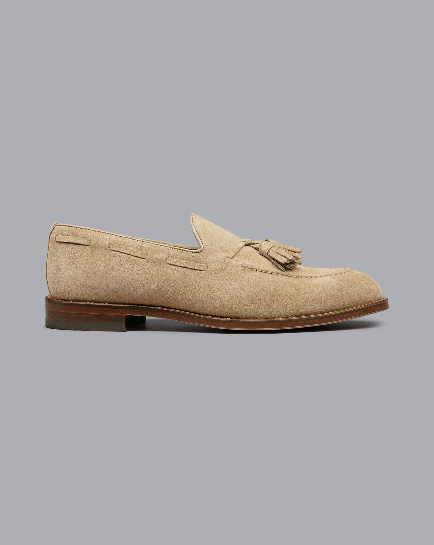 Charles Tyrwhitt Suede Tassel Loafers - Taupe