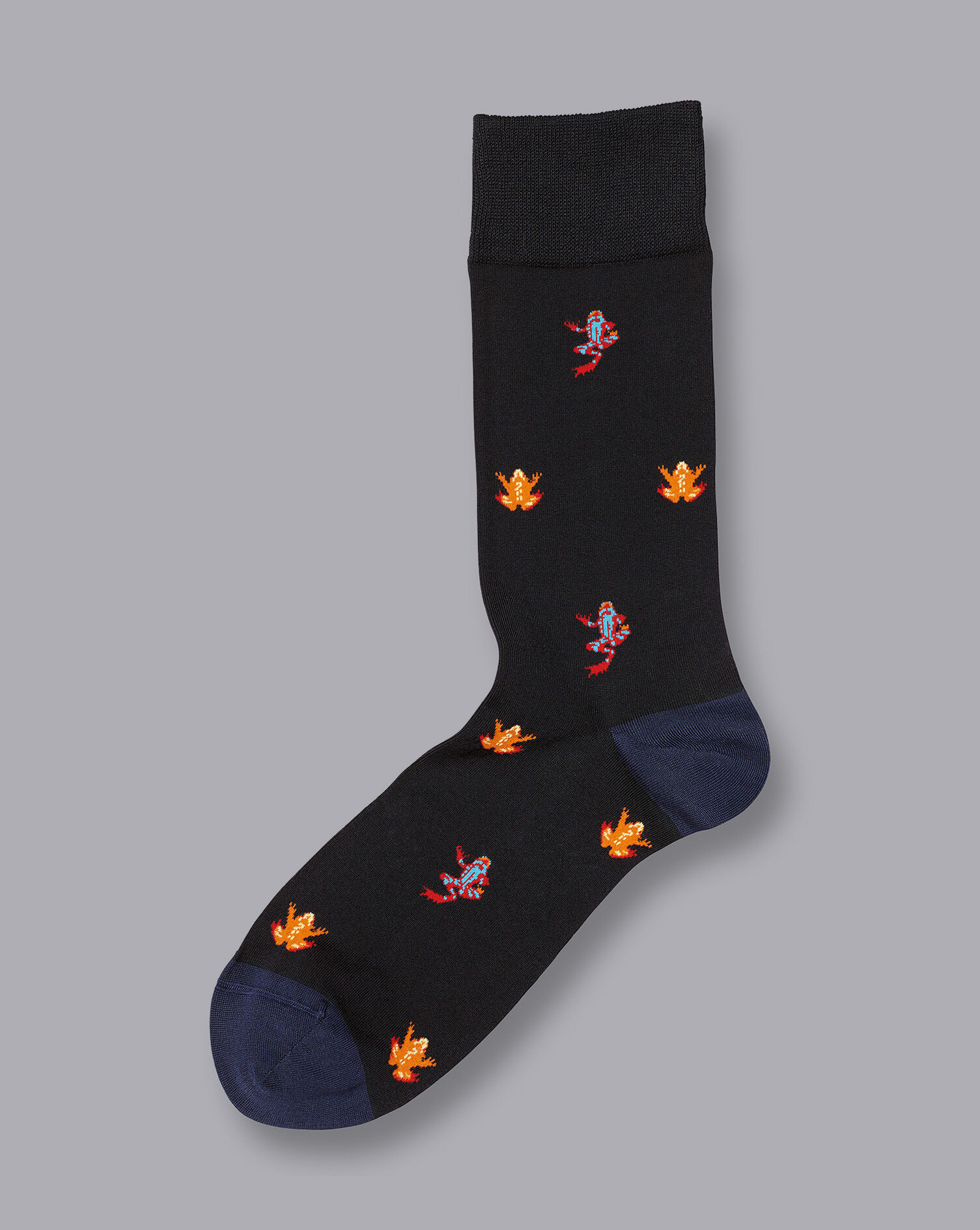 Charles Tyrwhitt Frog Motif Socks - Black