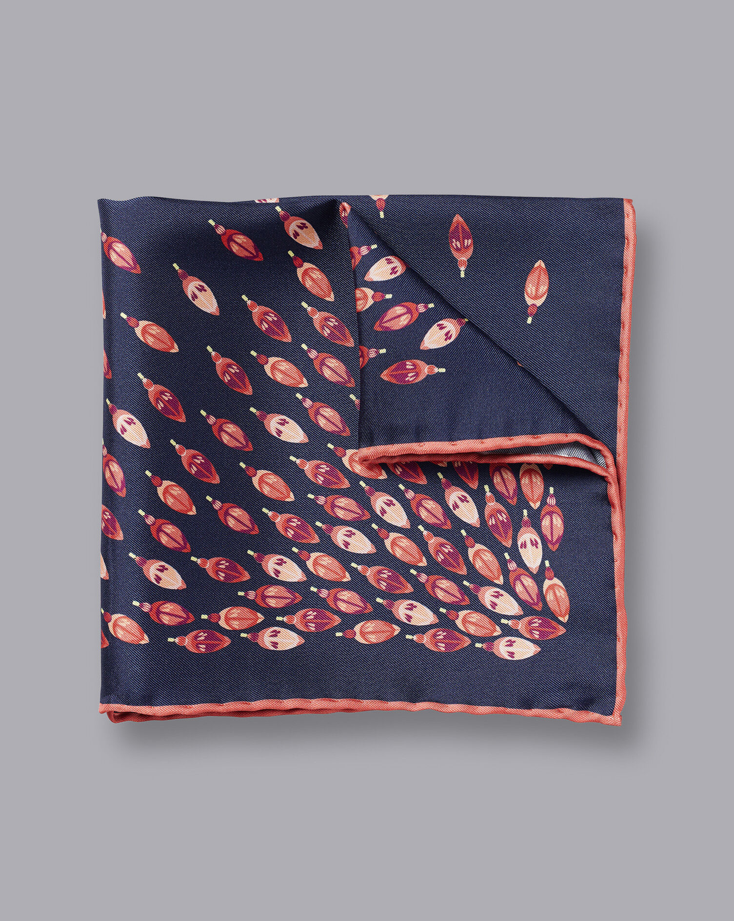 Charles Tyrwhitt Duck Print Pocket Square - French Blue