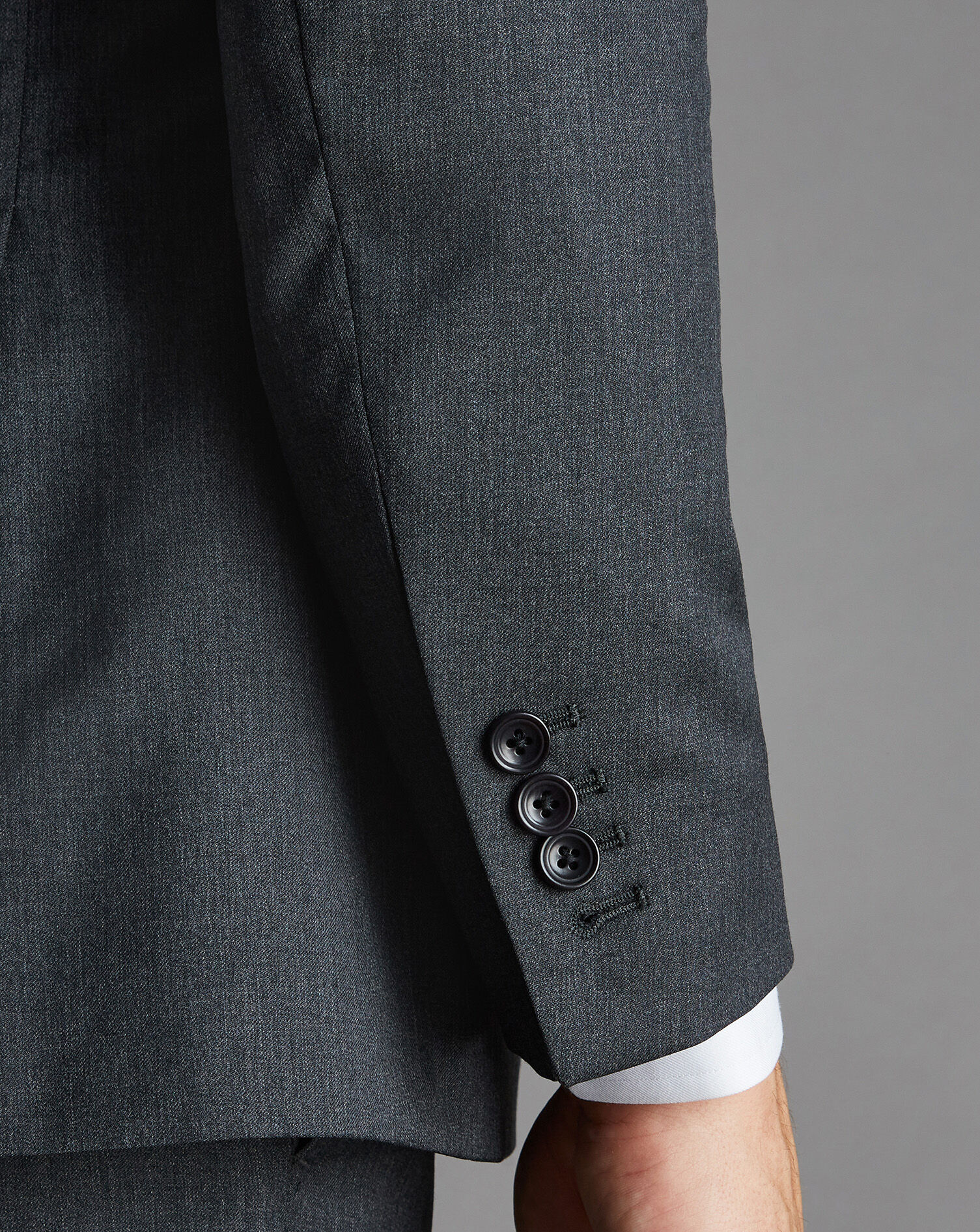 Charles Tyrwhitt Italian Luxury Suit - Charcoal Grey