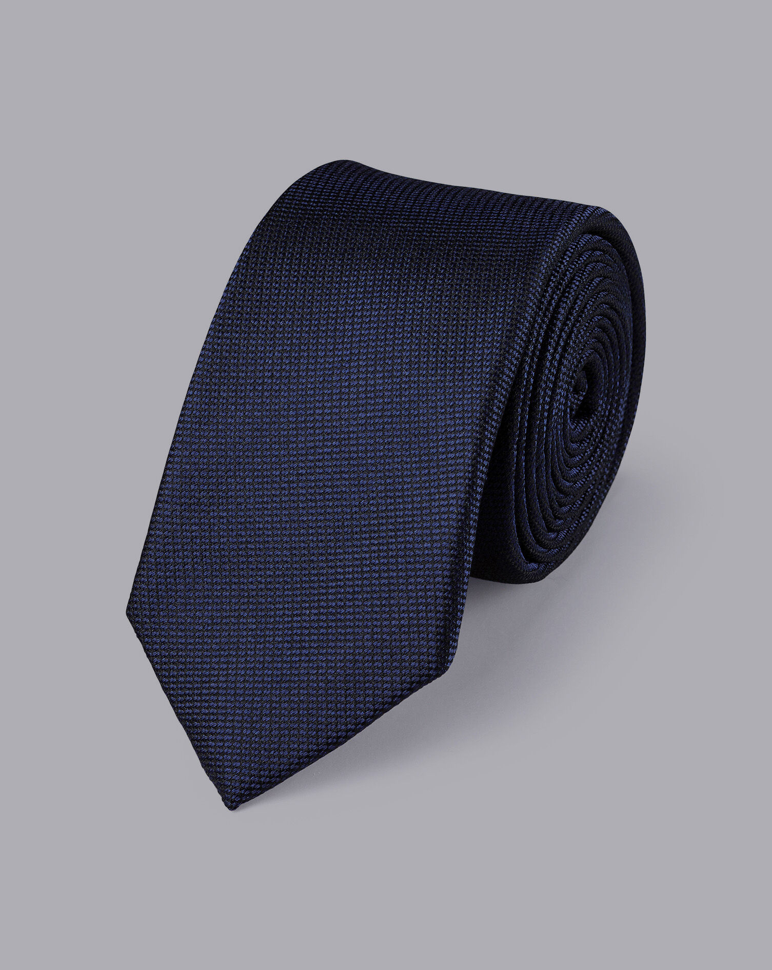 Charles Tyrwhitt Stain Resistant Slim Silk Tie - French Blue