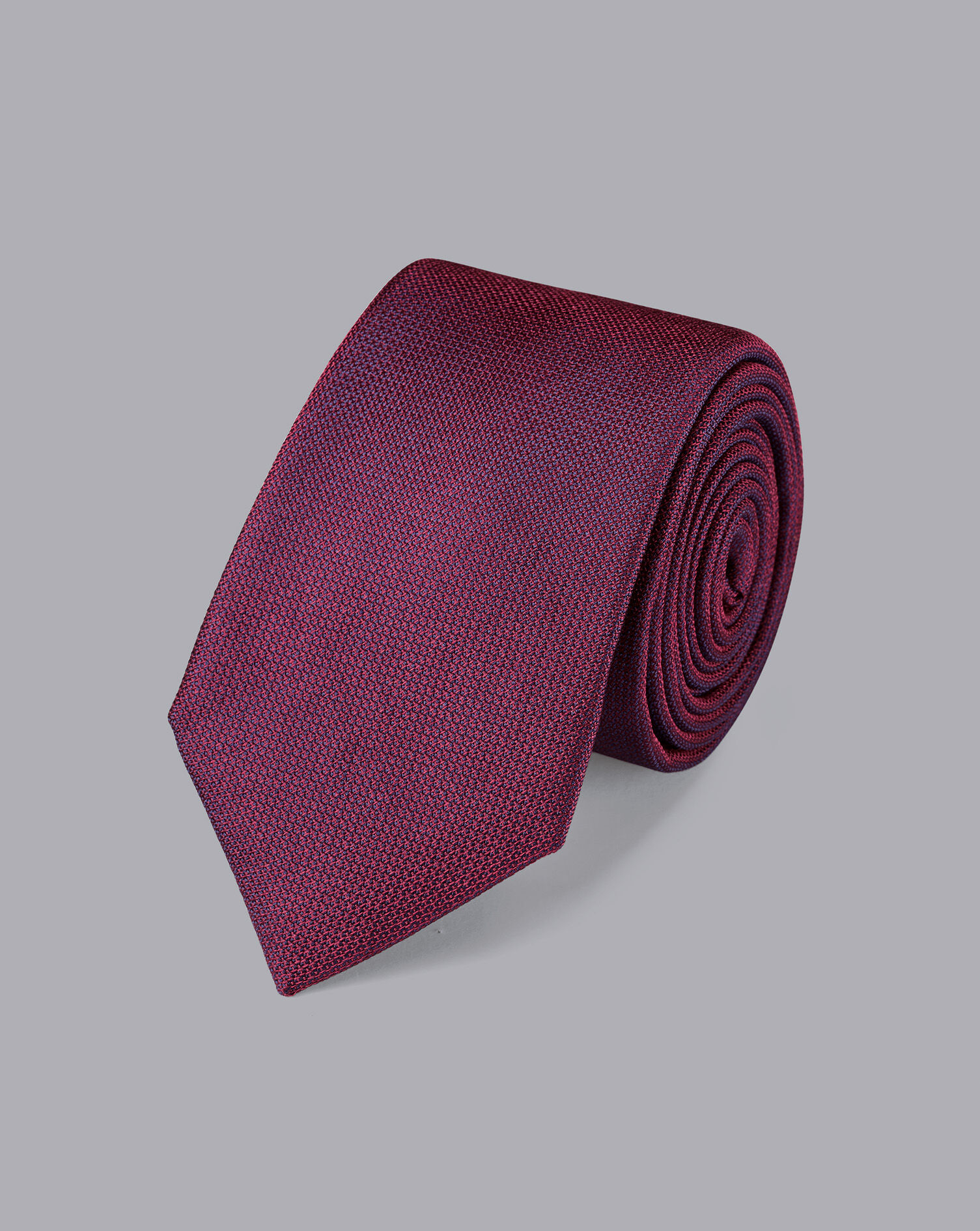 Charles Tyrwhitt Slim Silk Tie - Dark Pink