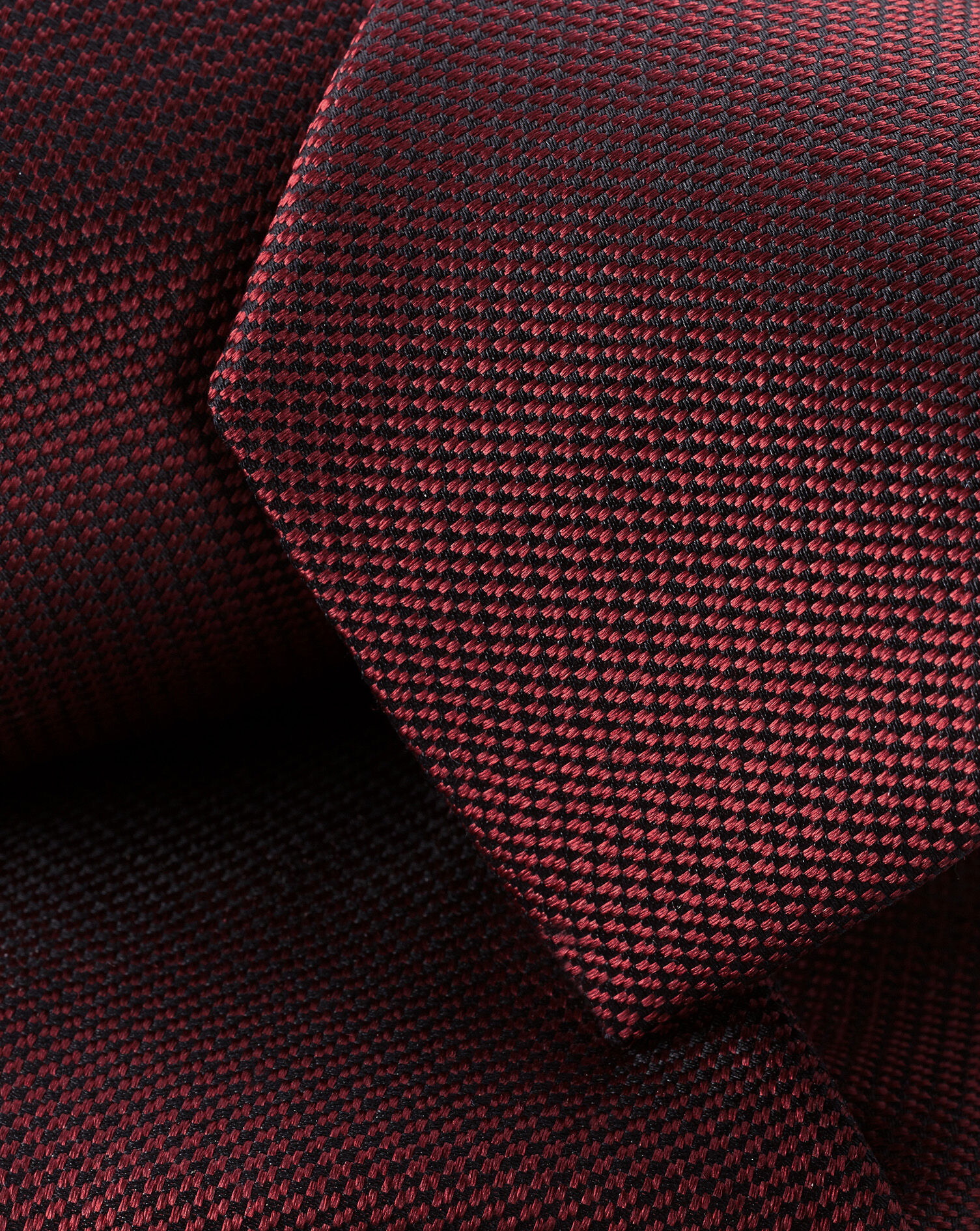 Charles Tyrwhitt Stain Resistant Slim Silk Tie - Red