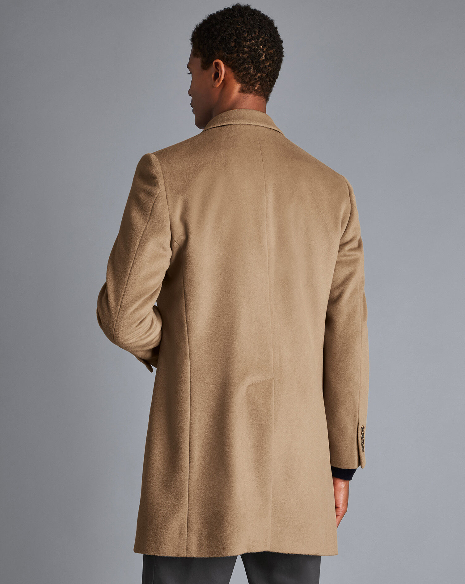 Charles Tyrwhitt Wool Overcoat - Camel
