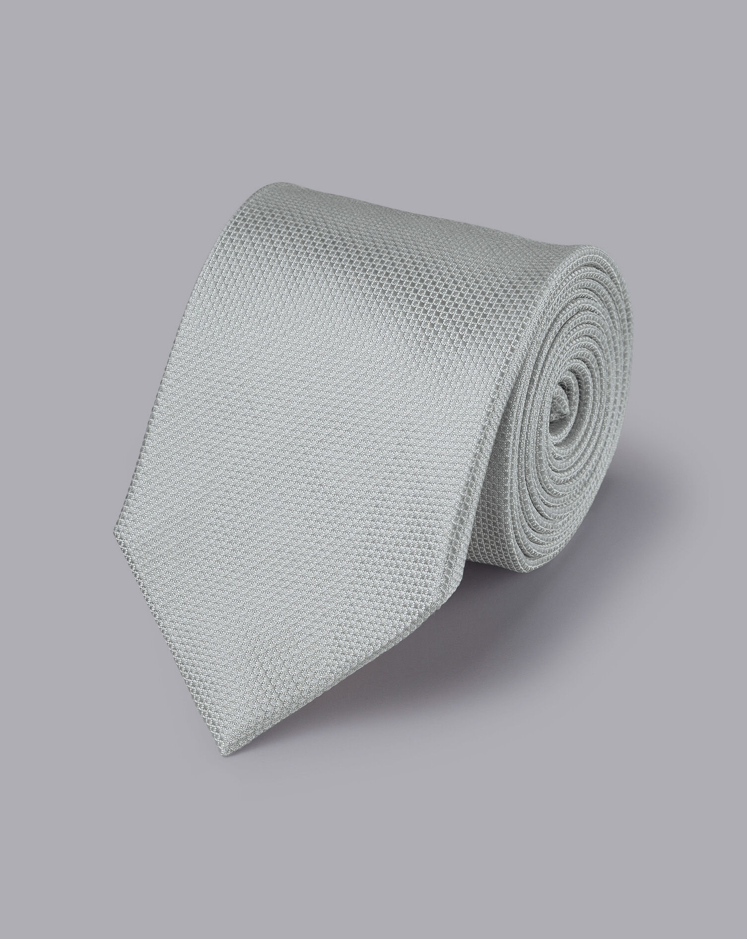 Charles Tyrwhitt Stain Resistant Silk Tie - Chalk