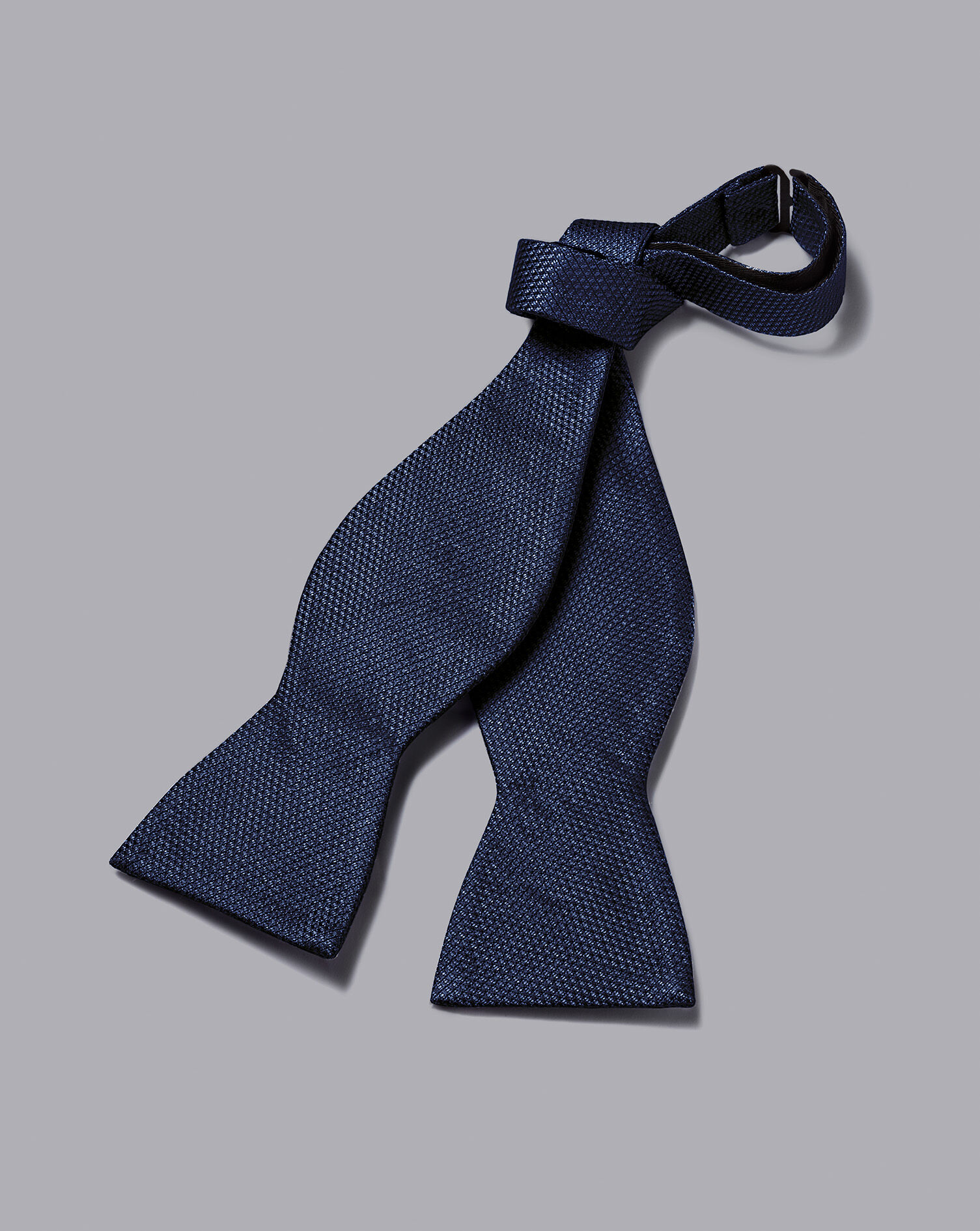 Charles Tyrwhitt Silk Self-Tie Bow Tie - Navy