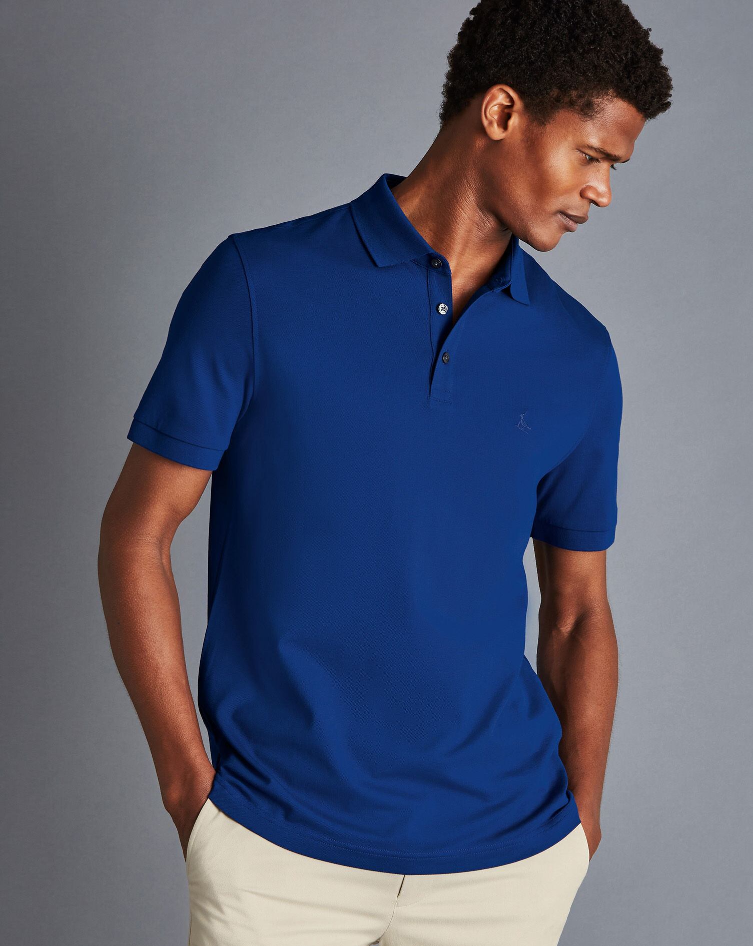 Charles Tyrwhitt Tyrwhitt Pique Polo - Royal Blue