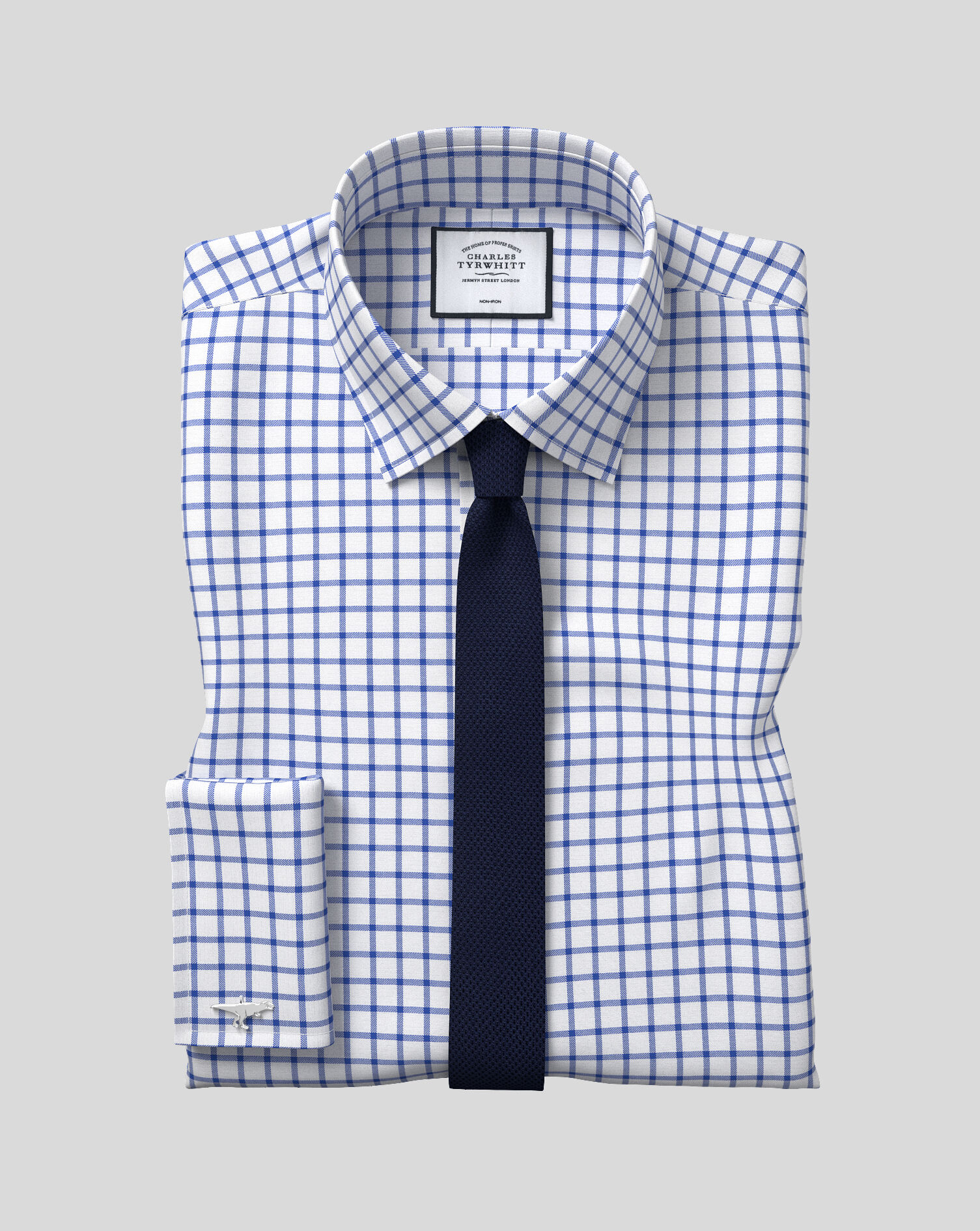 Charles Tyrwhitt Slim Silk Knitted Tie - Royal Blue