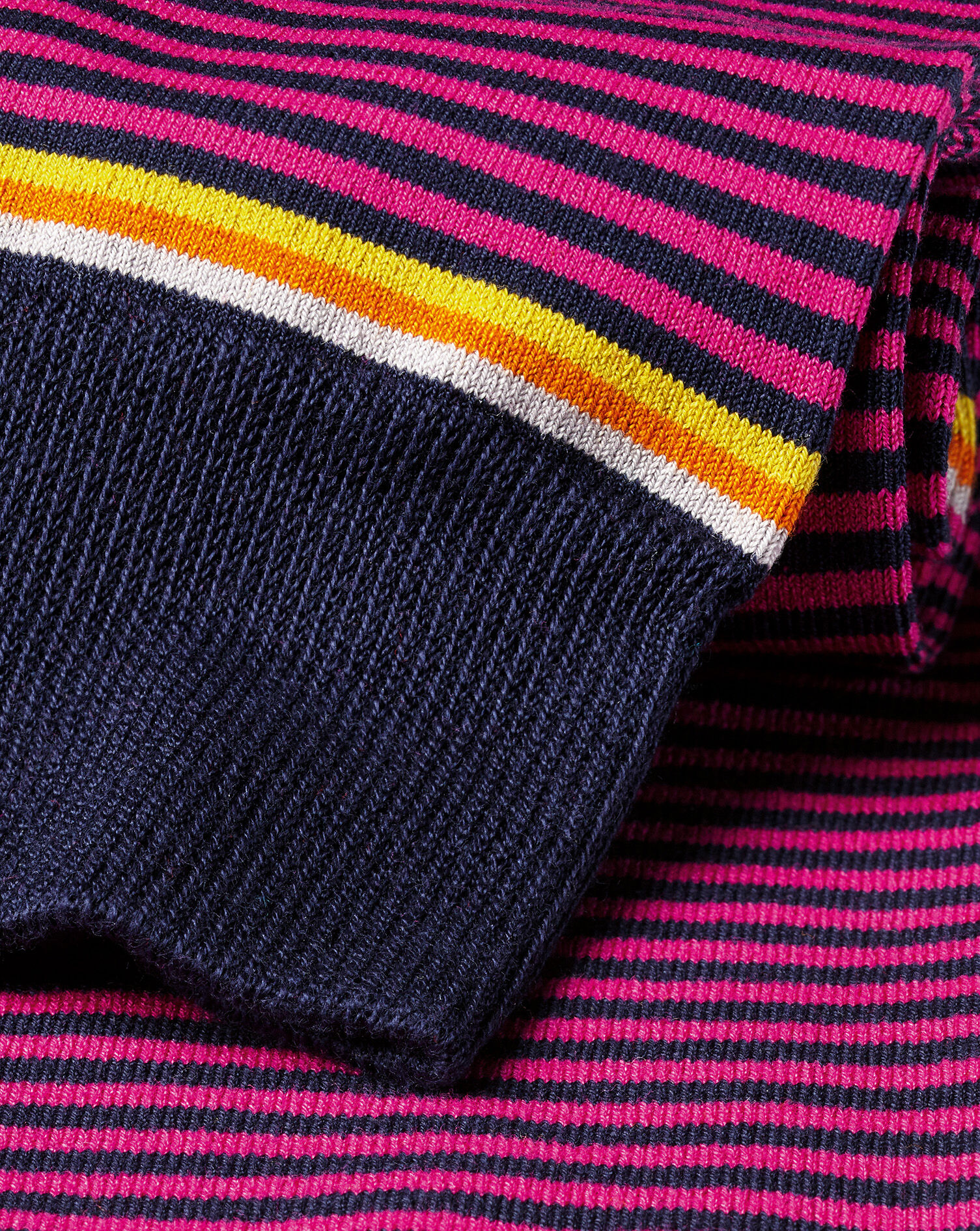 Charles Tyrwhitt Fine Stripe Socks - Bright Pink