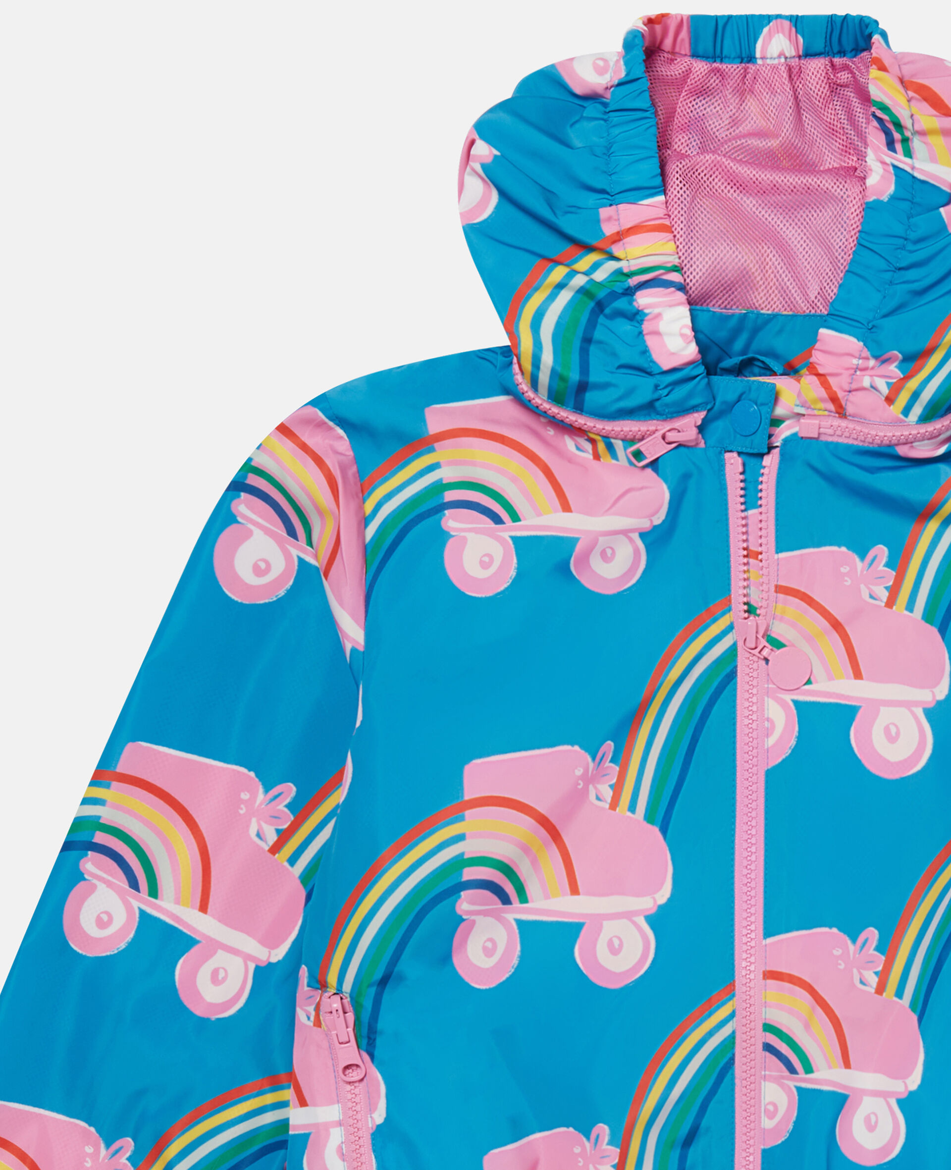 Rollerskate Rainbow Print Fleece